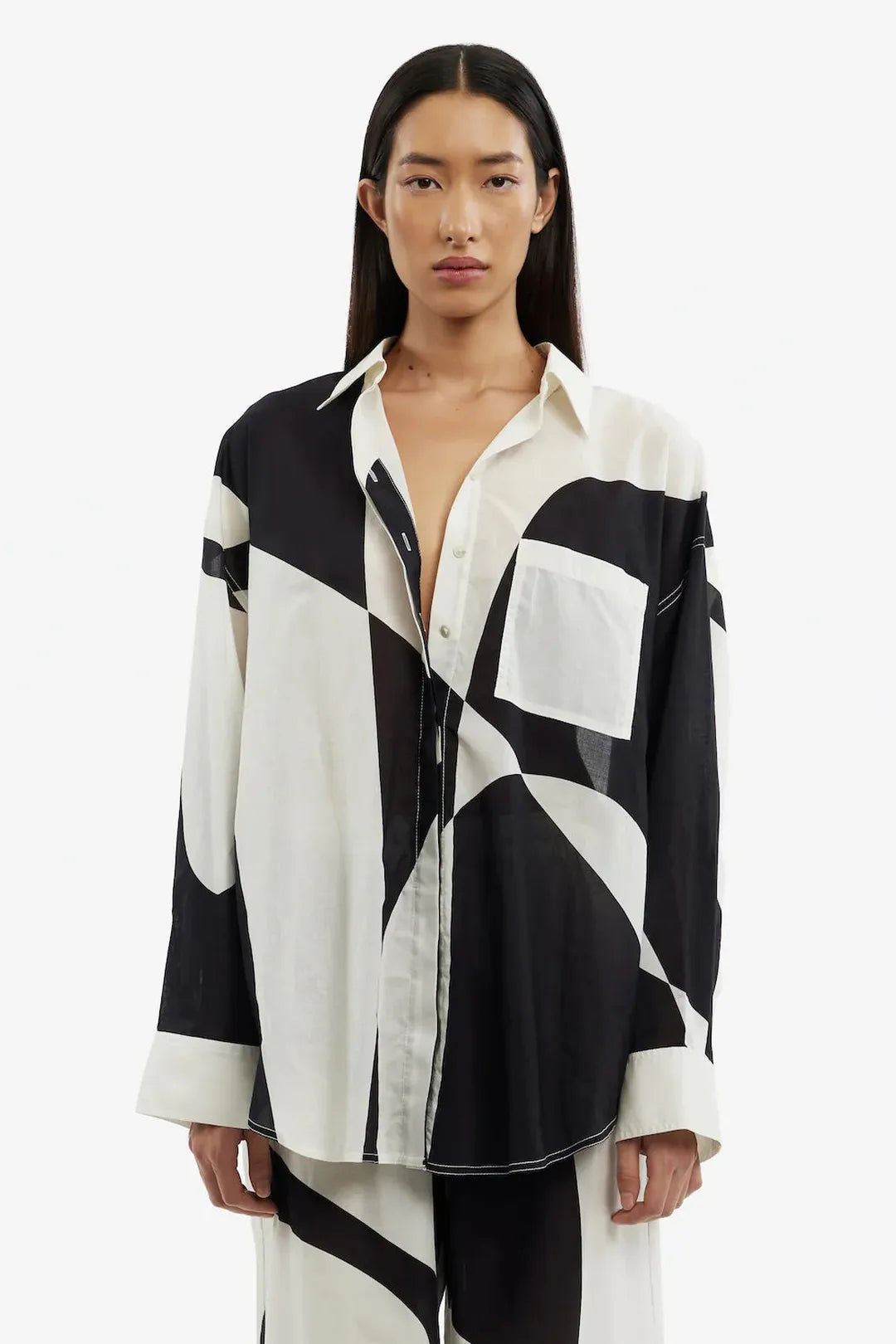 parker shirt, monochrome drip