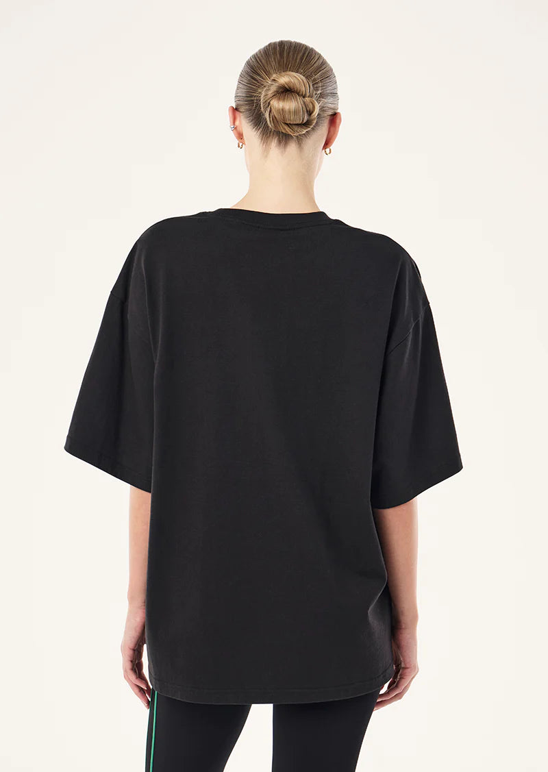 Current oversized tee, black