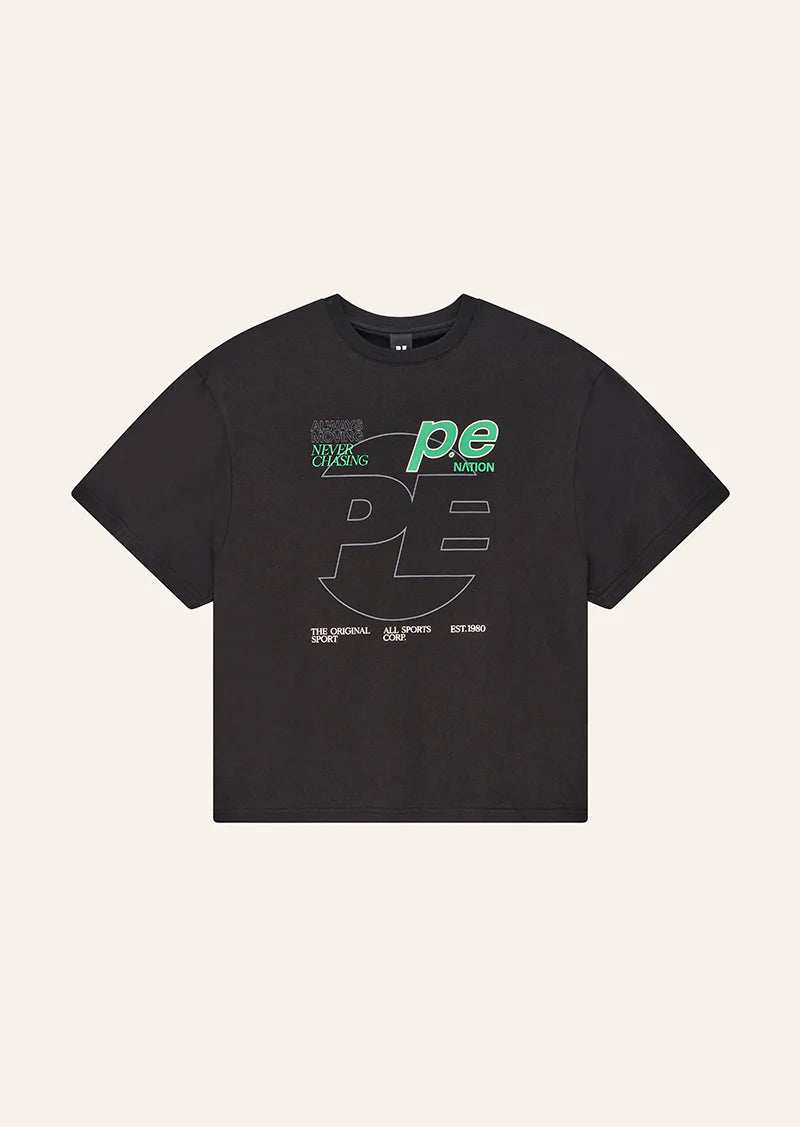 Current oversized tee, black
