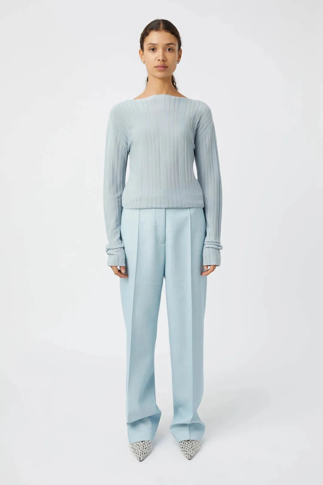 gehry pant, chalky blue