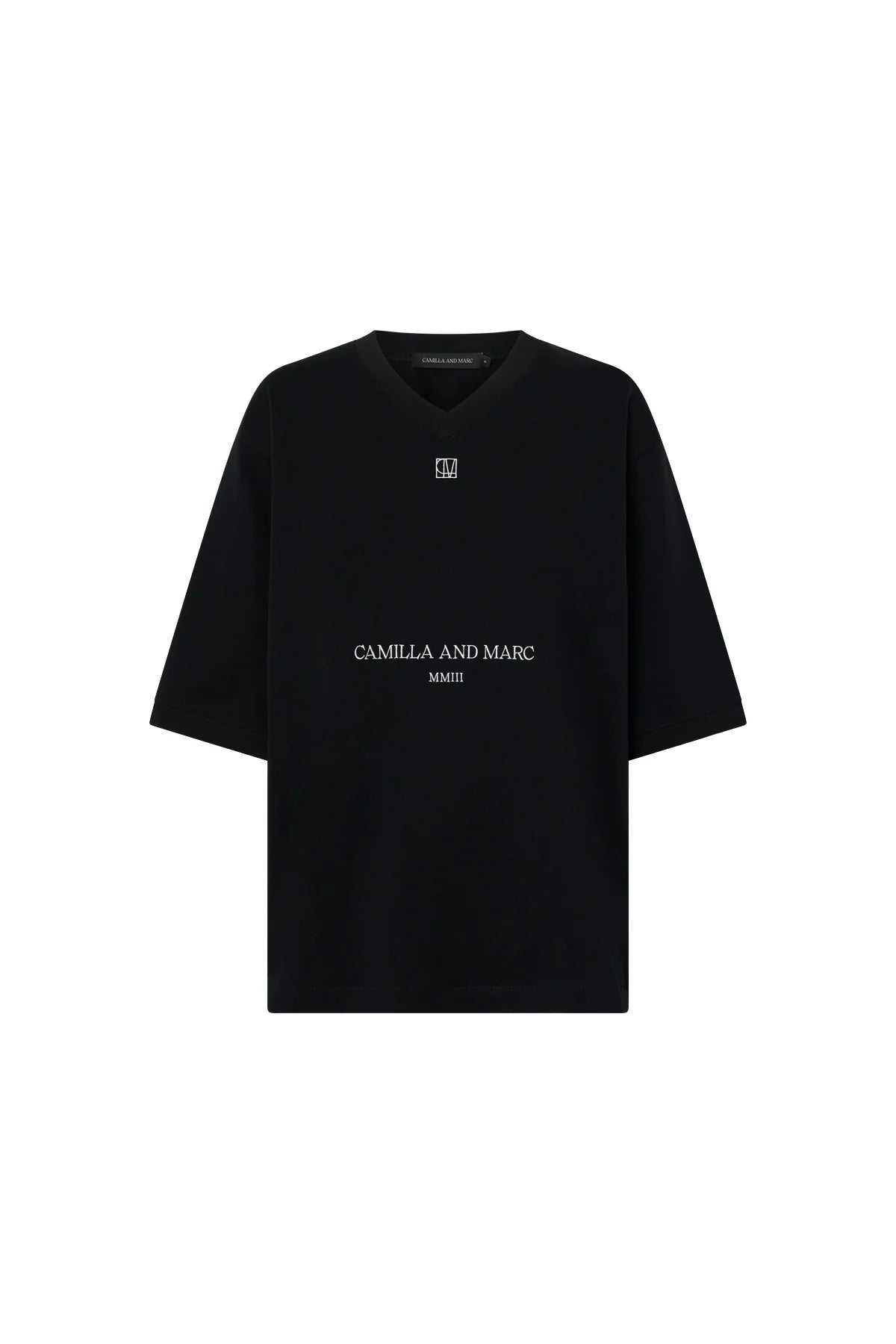 Larissa logo tee, black