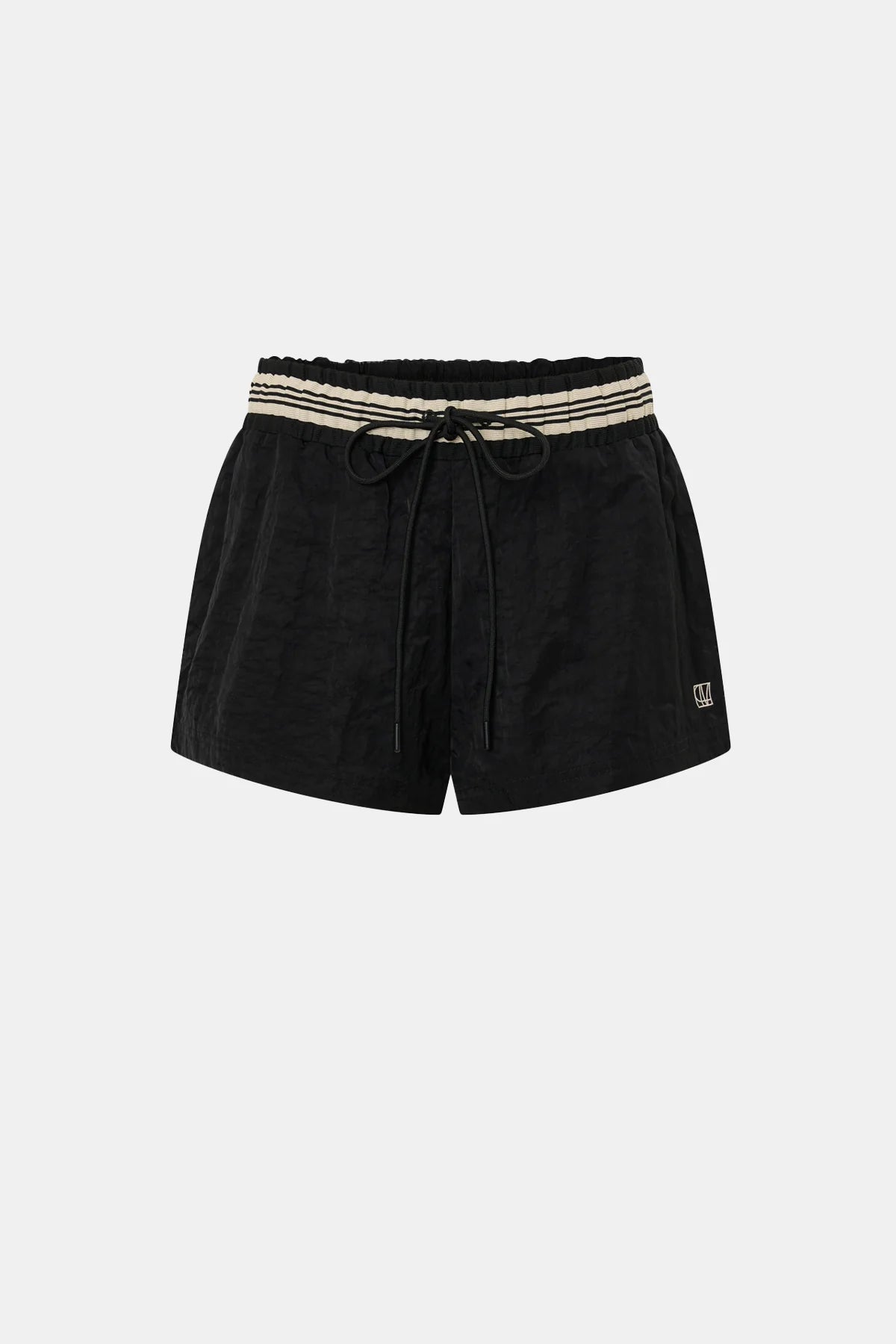 Mimas monogram short, black