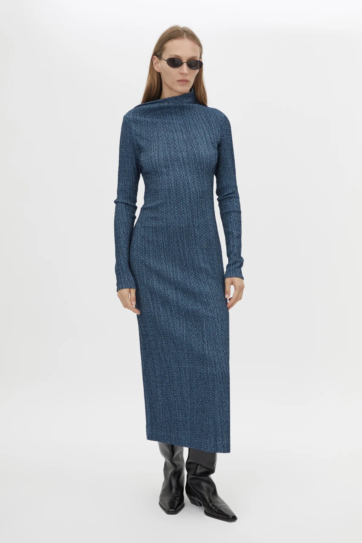Orsa midi dress, navy