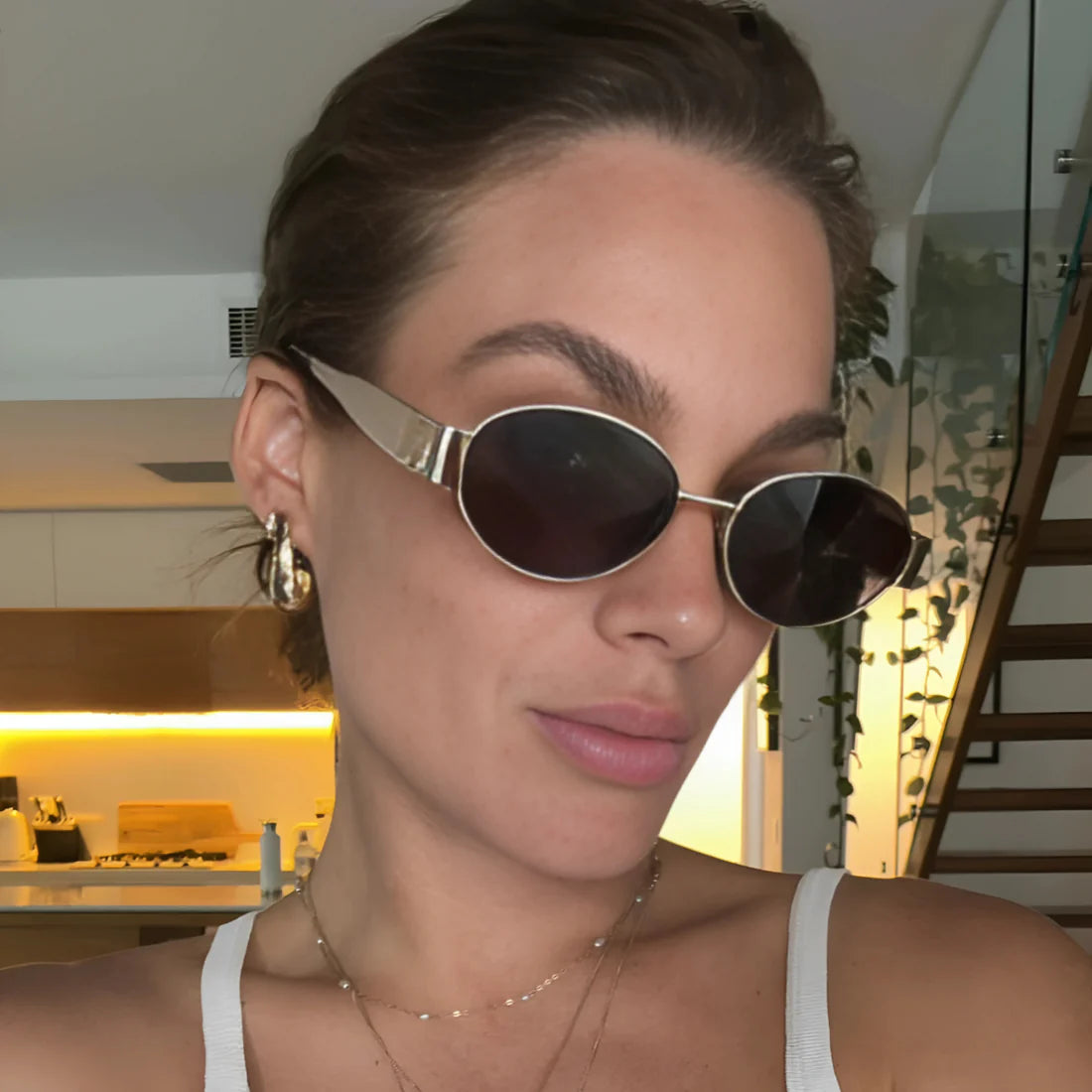 Isla ft gold + brown lens