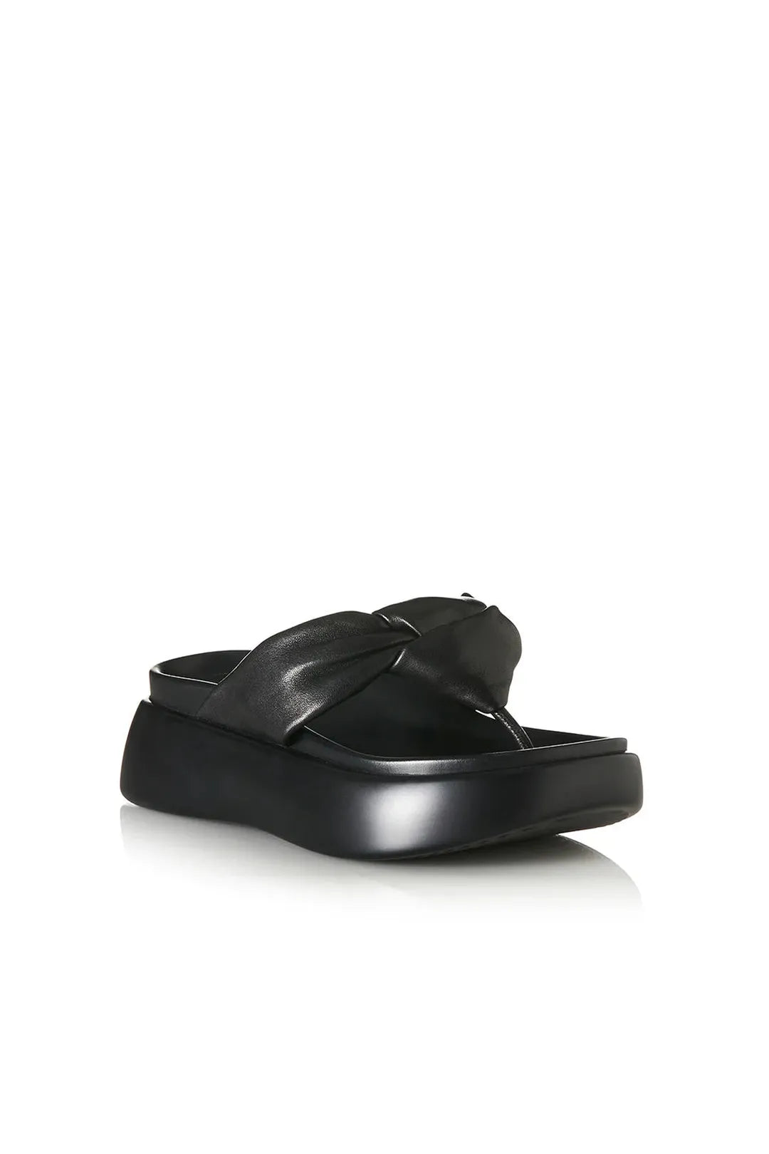 Curtis, black leather