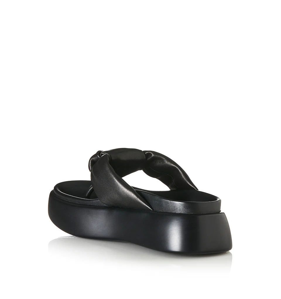 Curtis, black leather