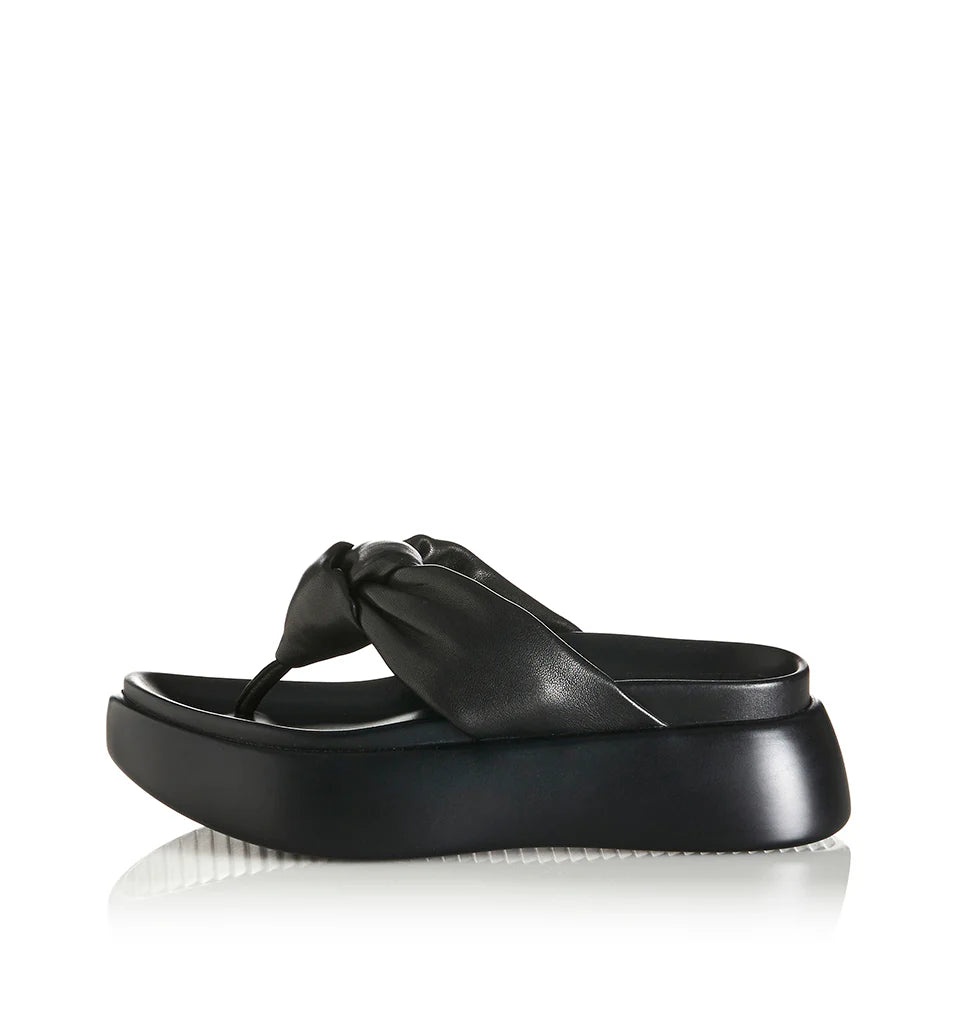 Curtis, black leather