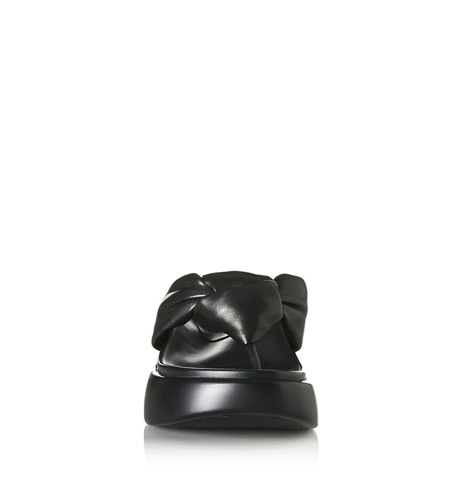 Curtis, black leather