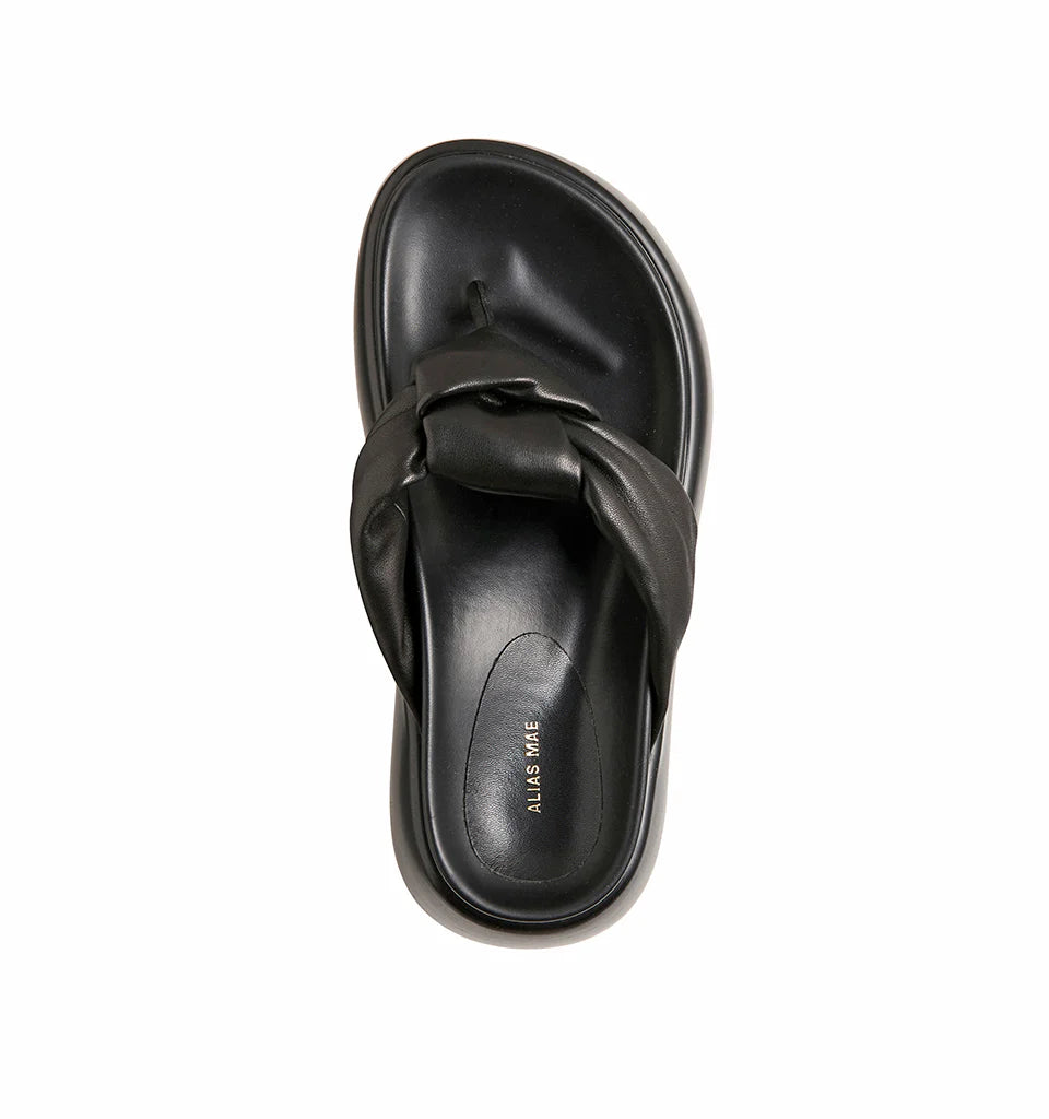 Curtis, black leather