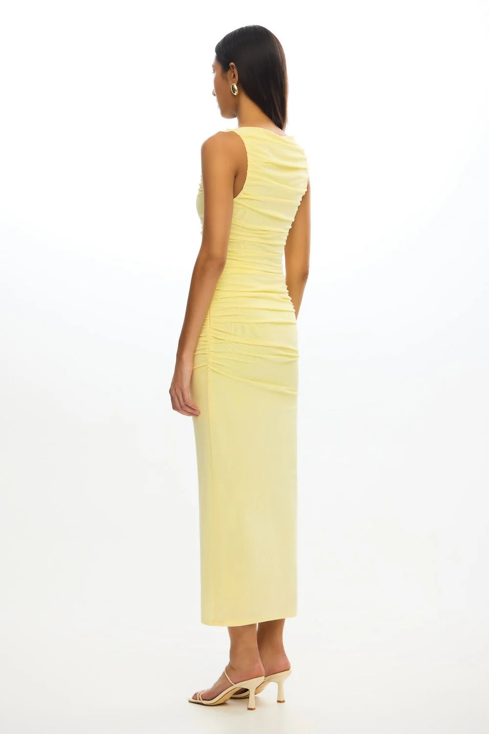 whitney midi dress, butter