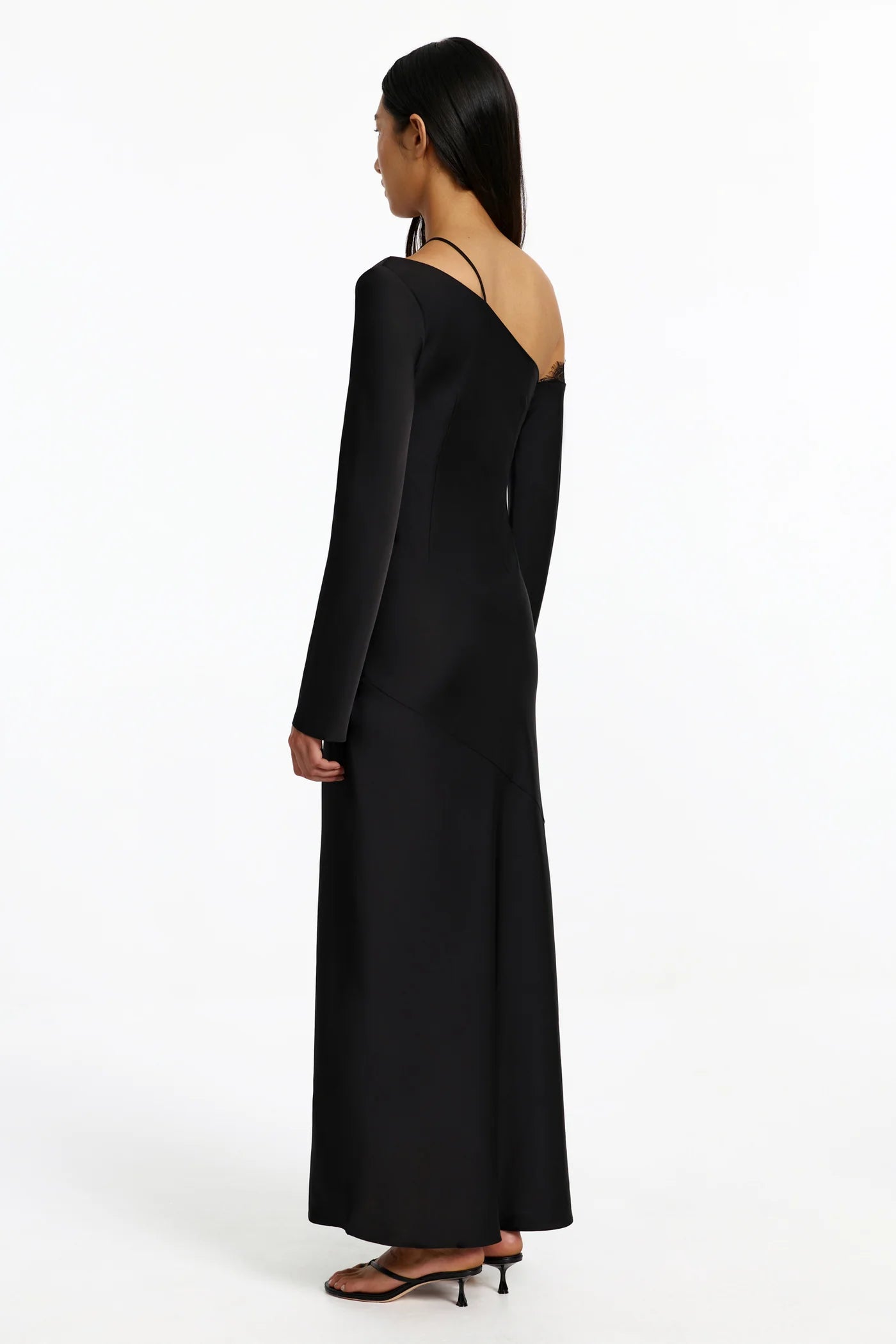 Ellis long sleeve maxi dress, black