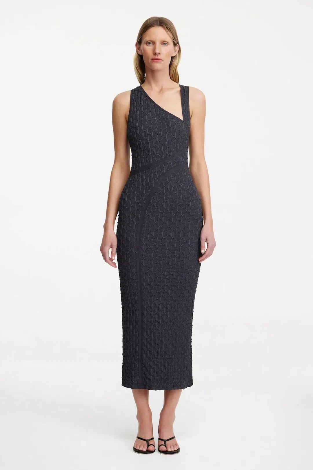 alex midi dress, charcoal