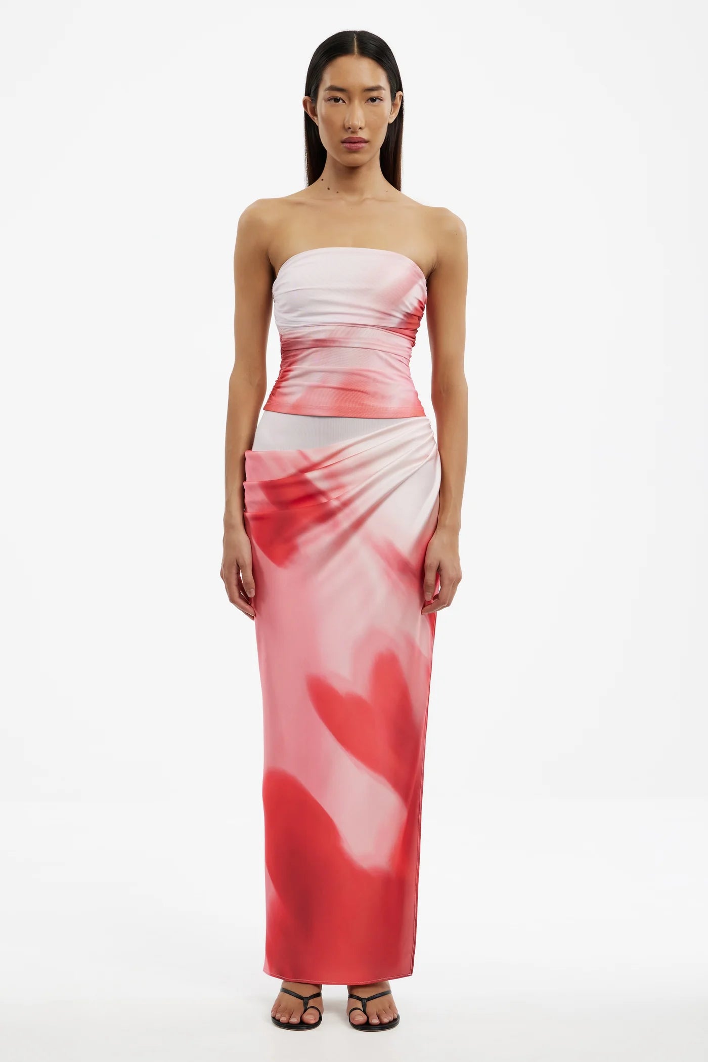 Brianna maxi skirt, rosewater haze