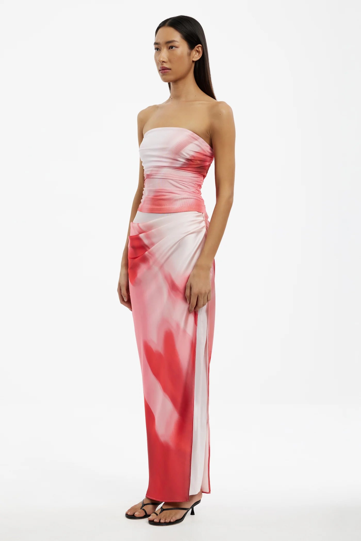 Brianna maxi skirt, rosewater haze