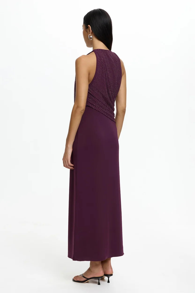 Harriett Maxi Dress, eggplant