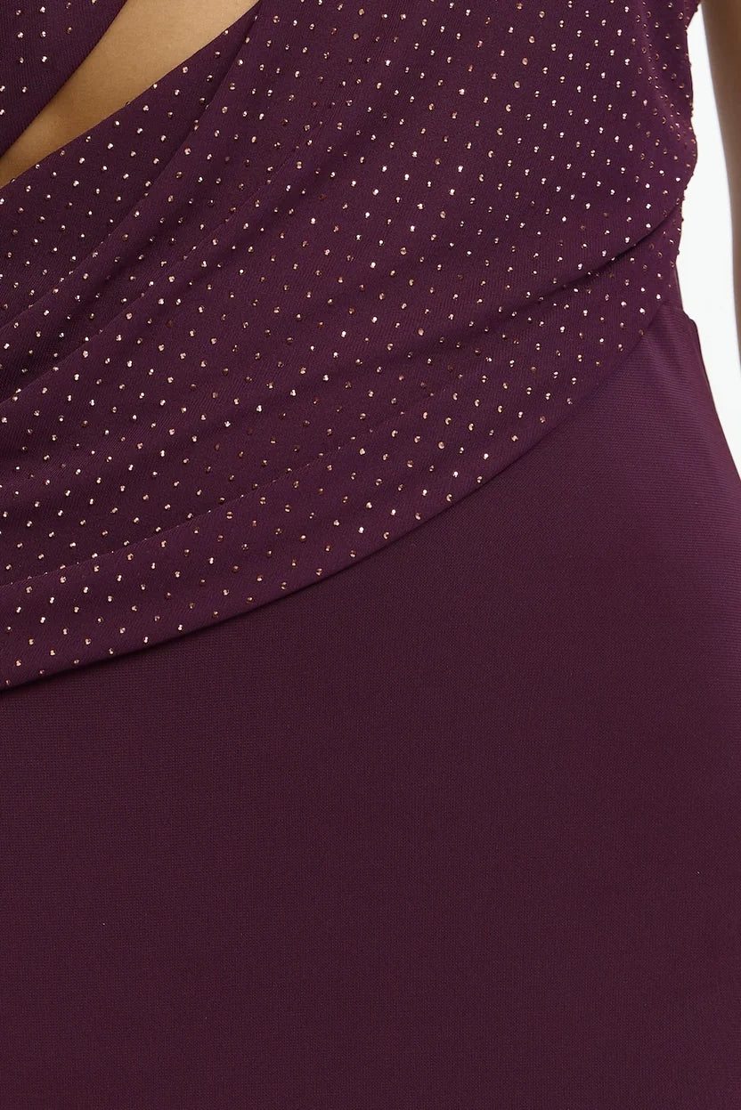 Harriett Maxi Dress, eggplant