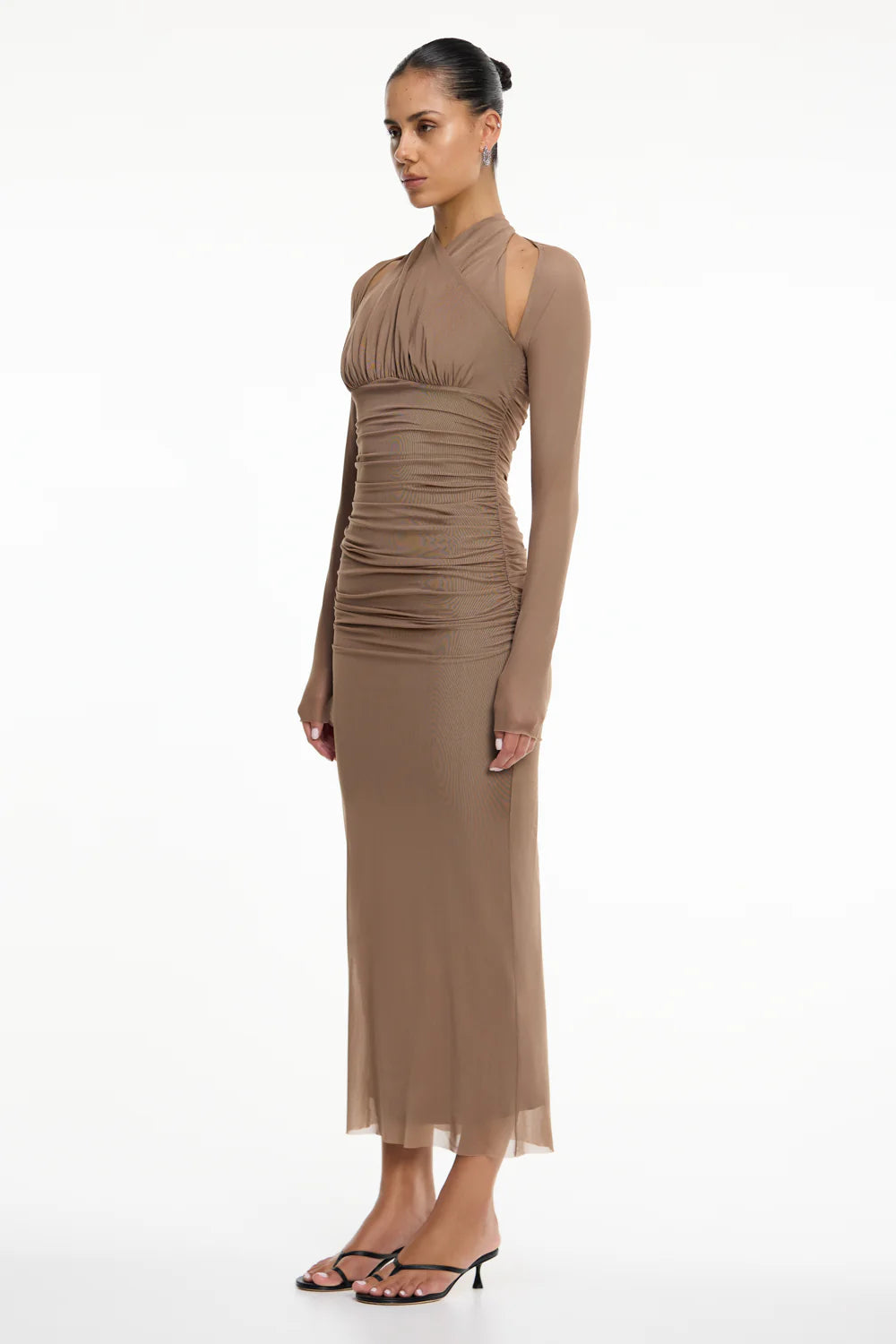 Trinity dress, taupe