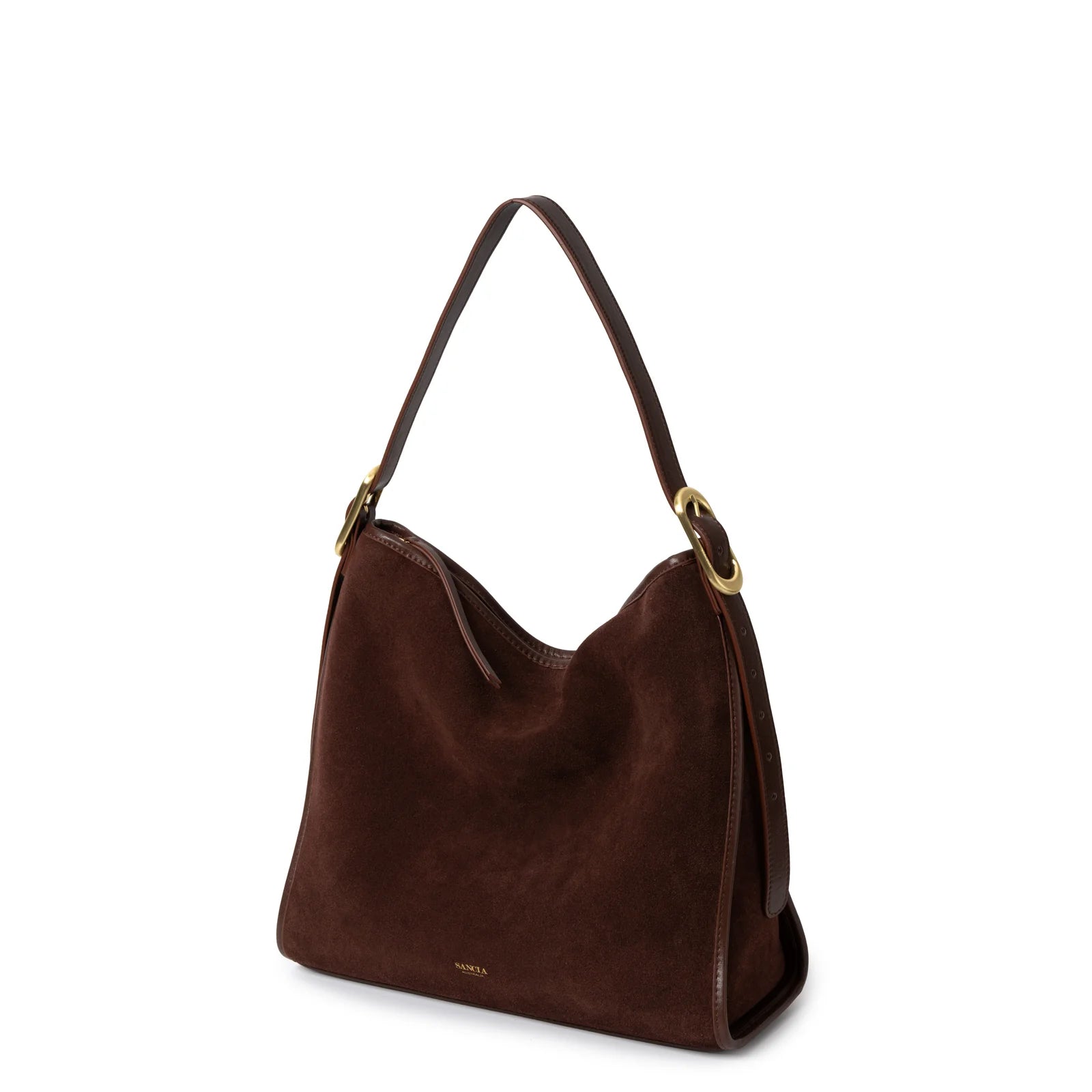 The moretto, cocoa suede