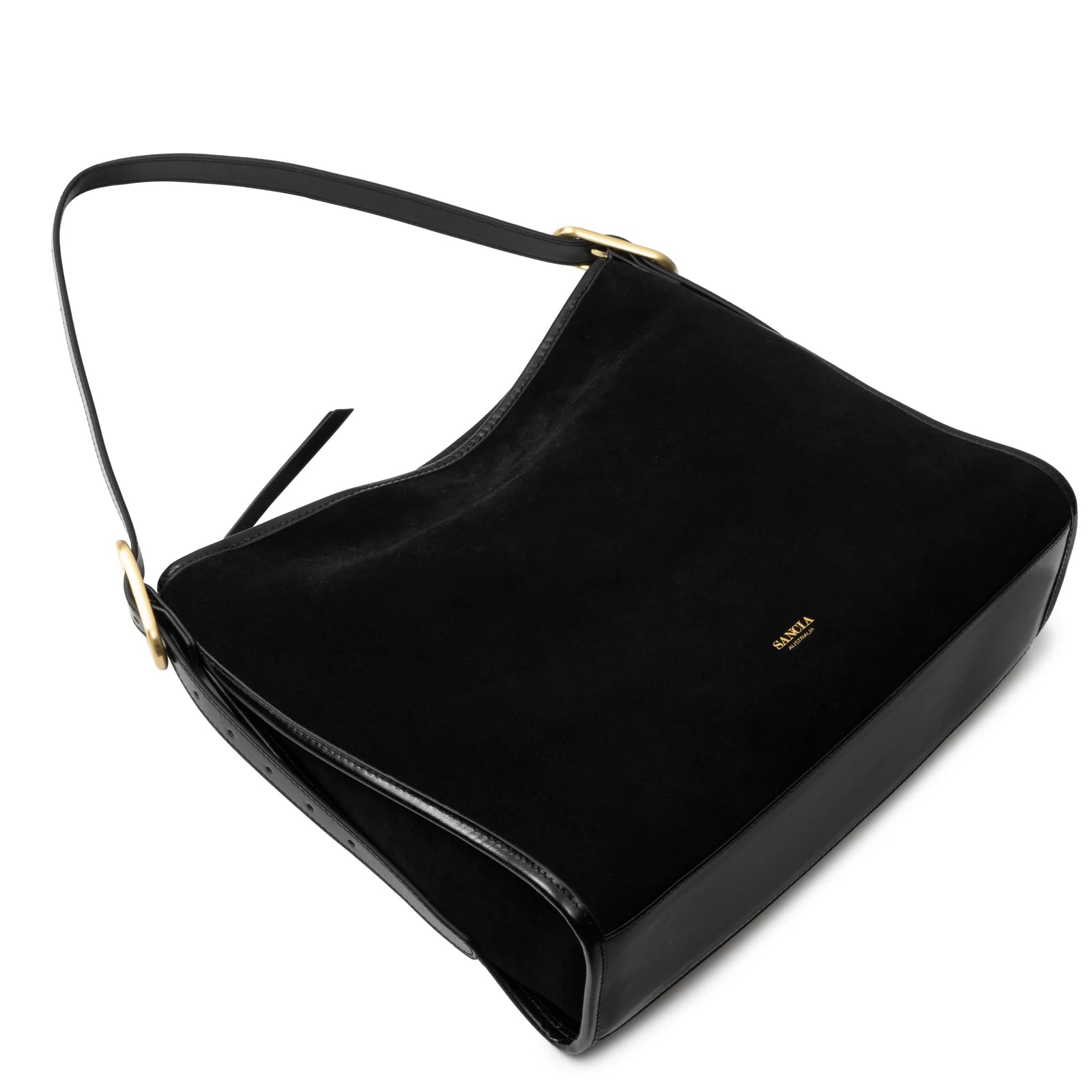 The Moretto, black suede