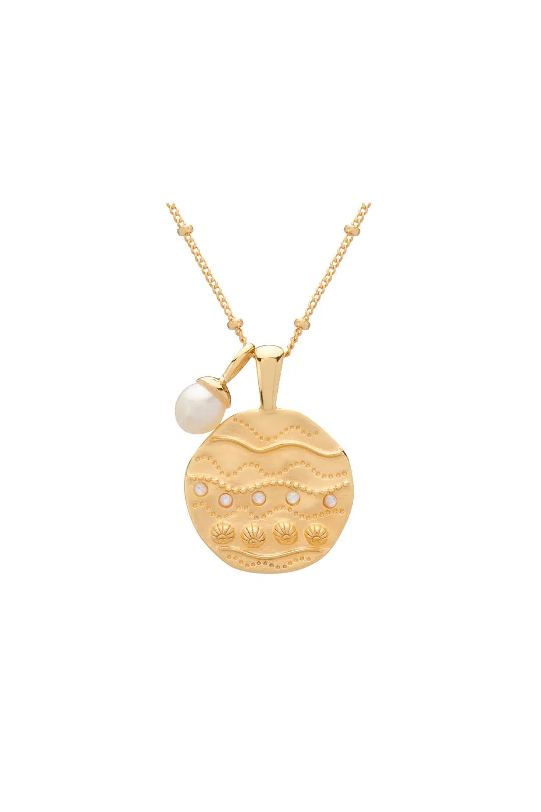 Ocean Dreamer Pendant Necklace in 18KT Yellow Gold Plate