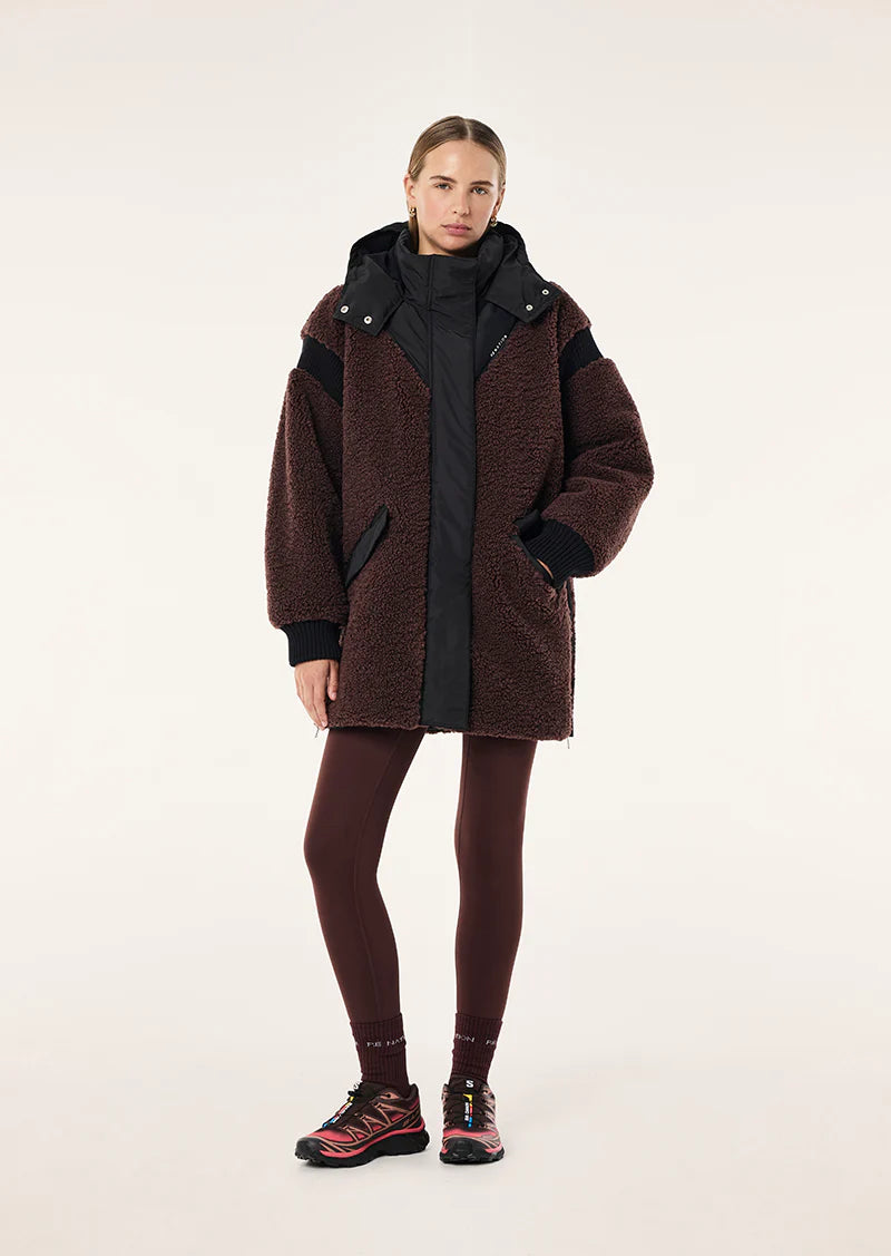 District jacket, mahogany
