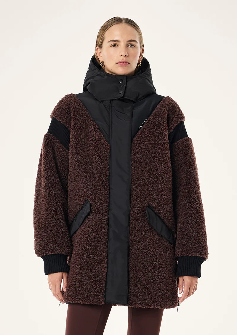 District jacket, mahogany
