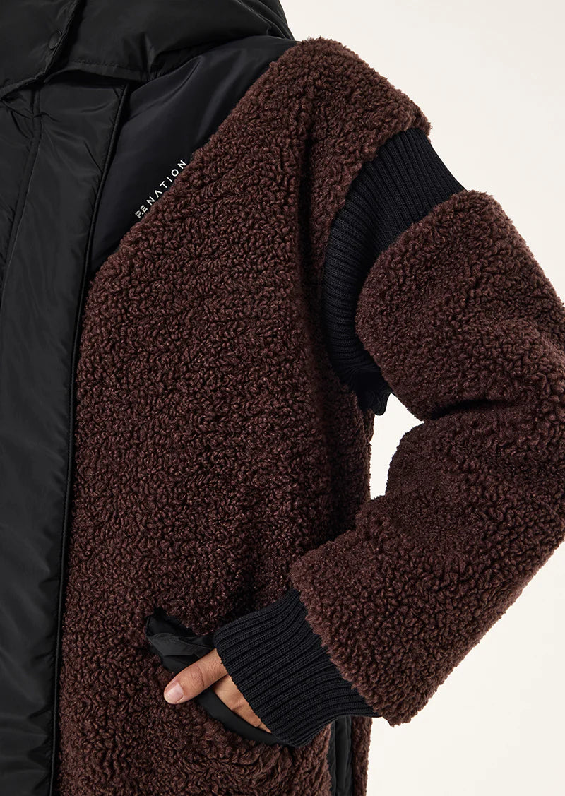 District jacket, mahogany