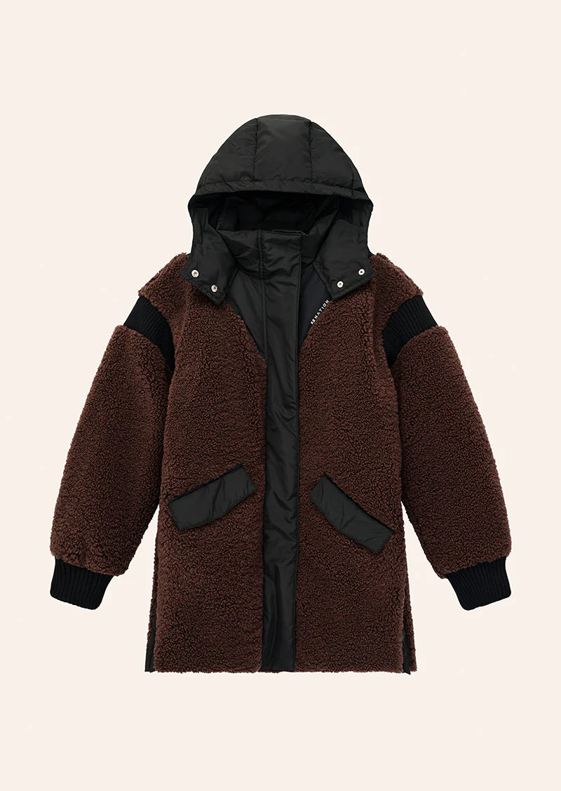 District jacket, mahogany