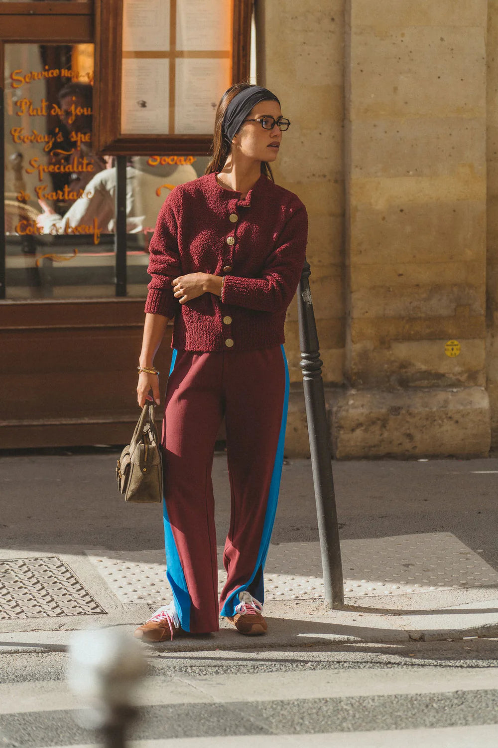 Saint Germain knit pant, chocolate truffle