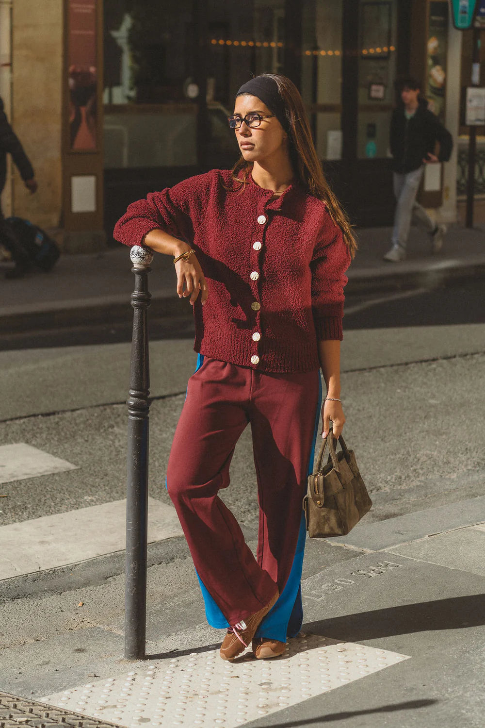 Saint Germain knit pant, chocolate truffle