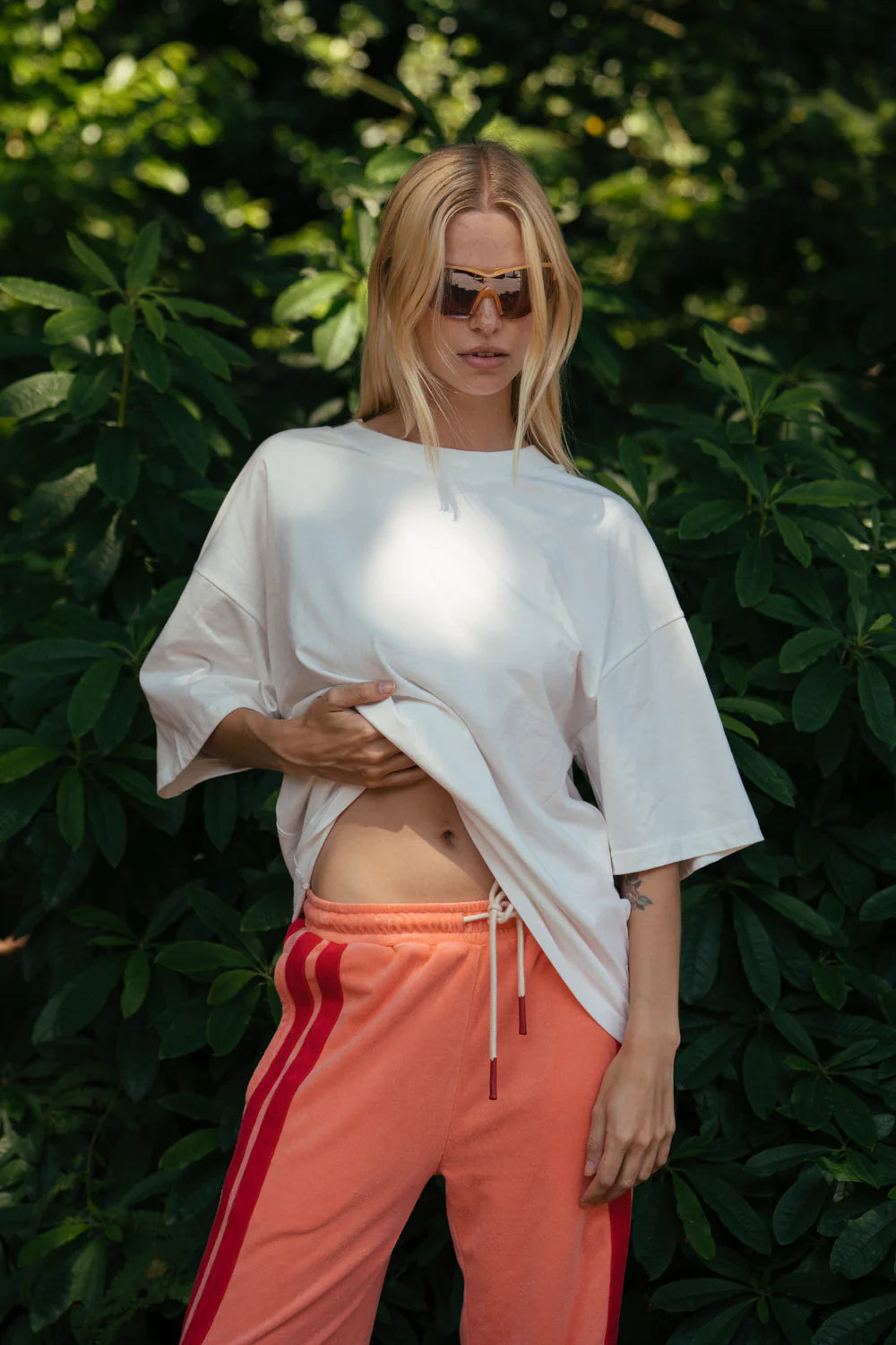 Santorini oversized tee, warm white