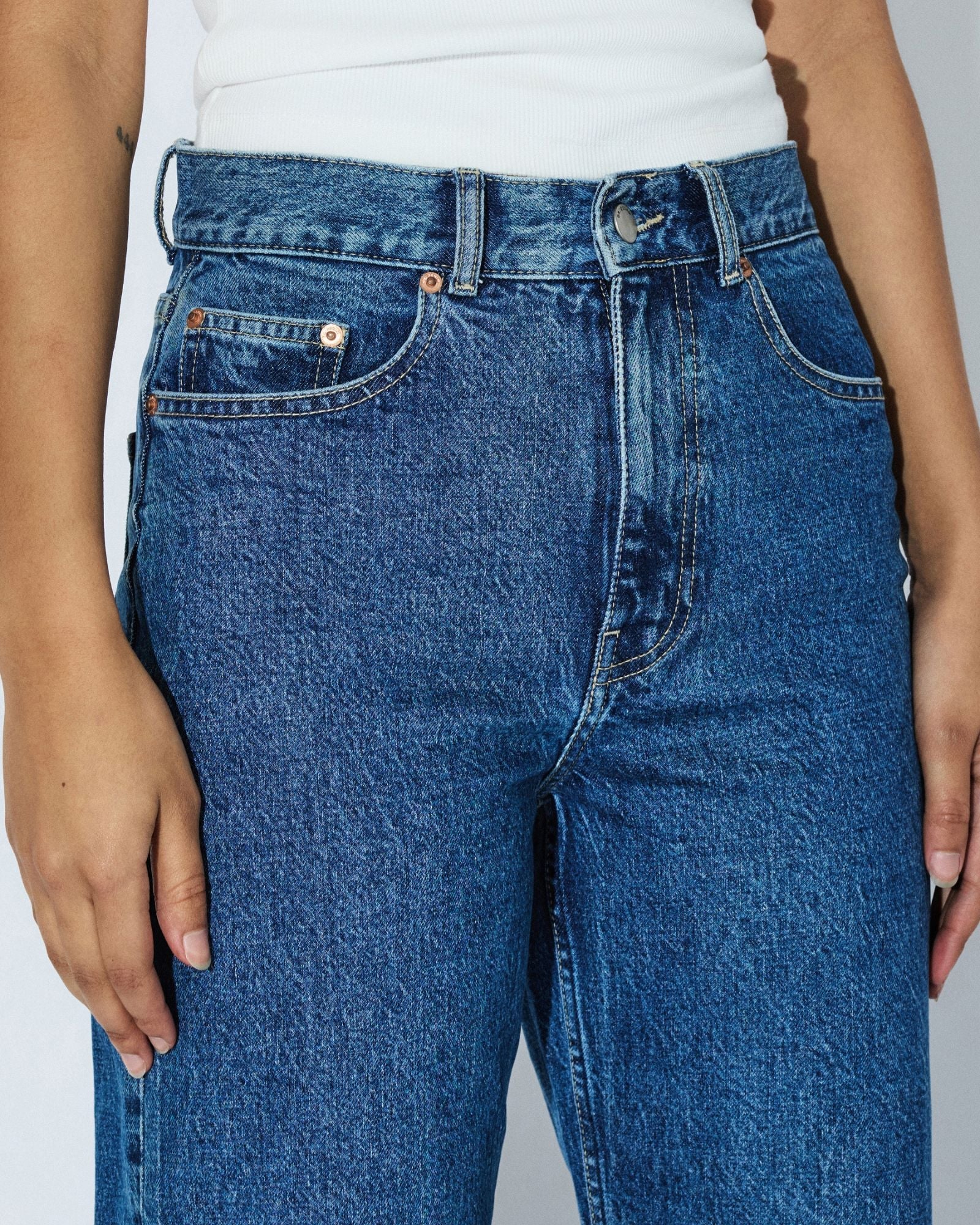 Echo high straight jeans, Bay mid retro