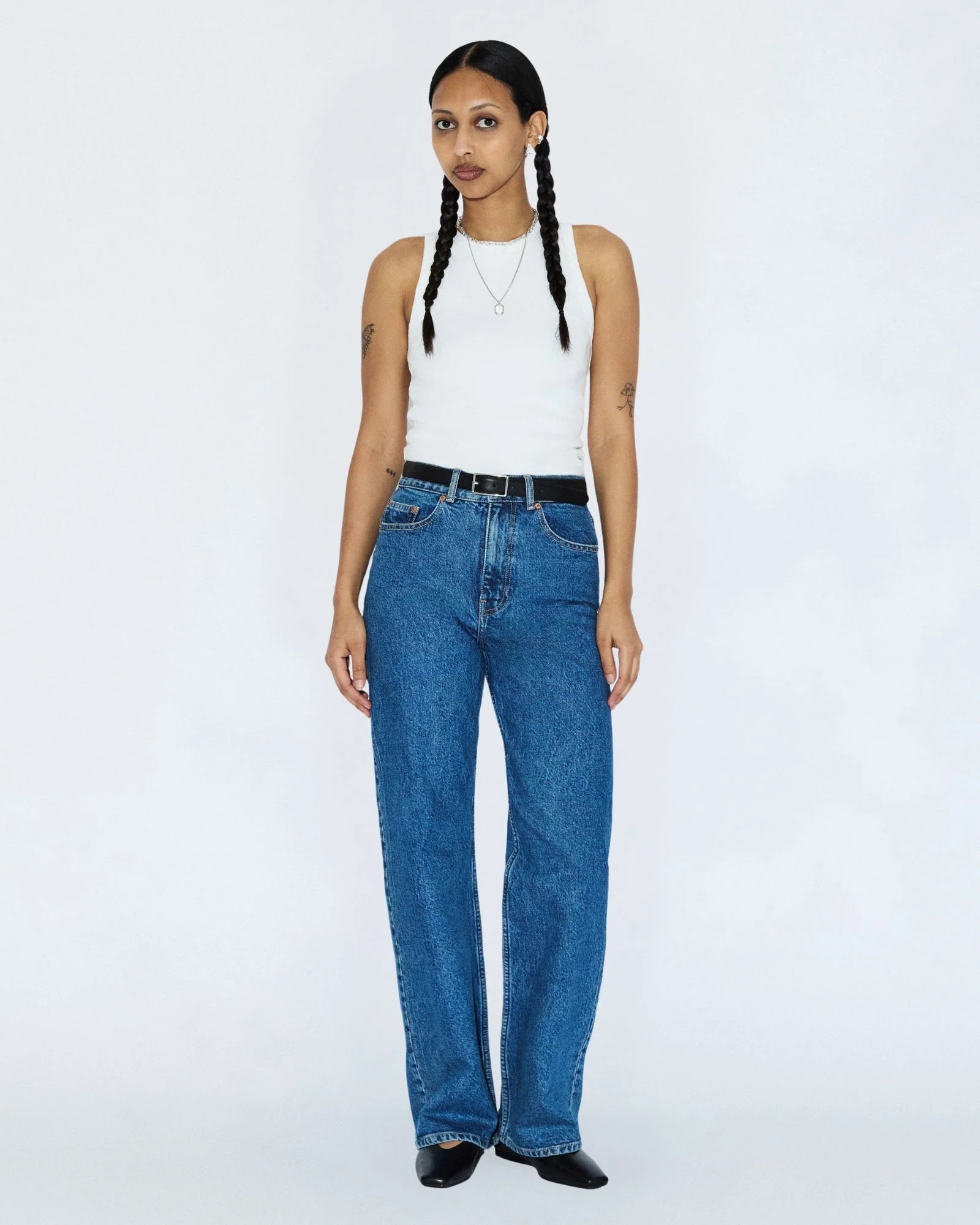 Echo high straight jeans, Bay mid retro
