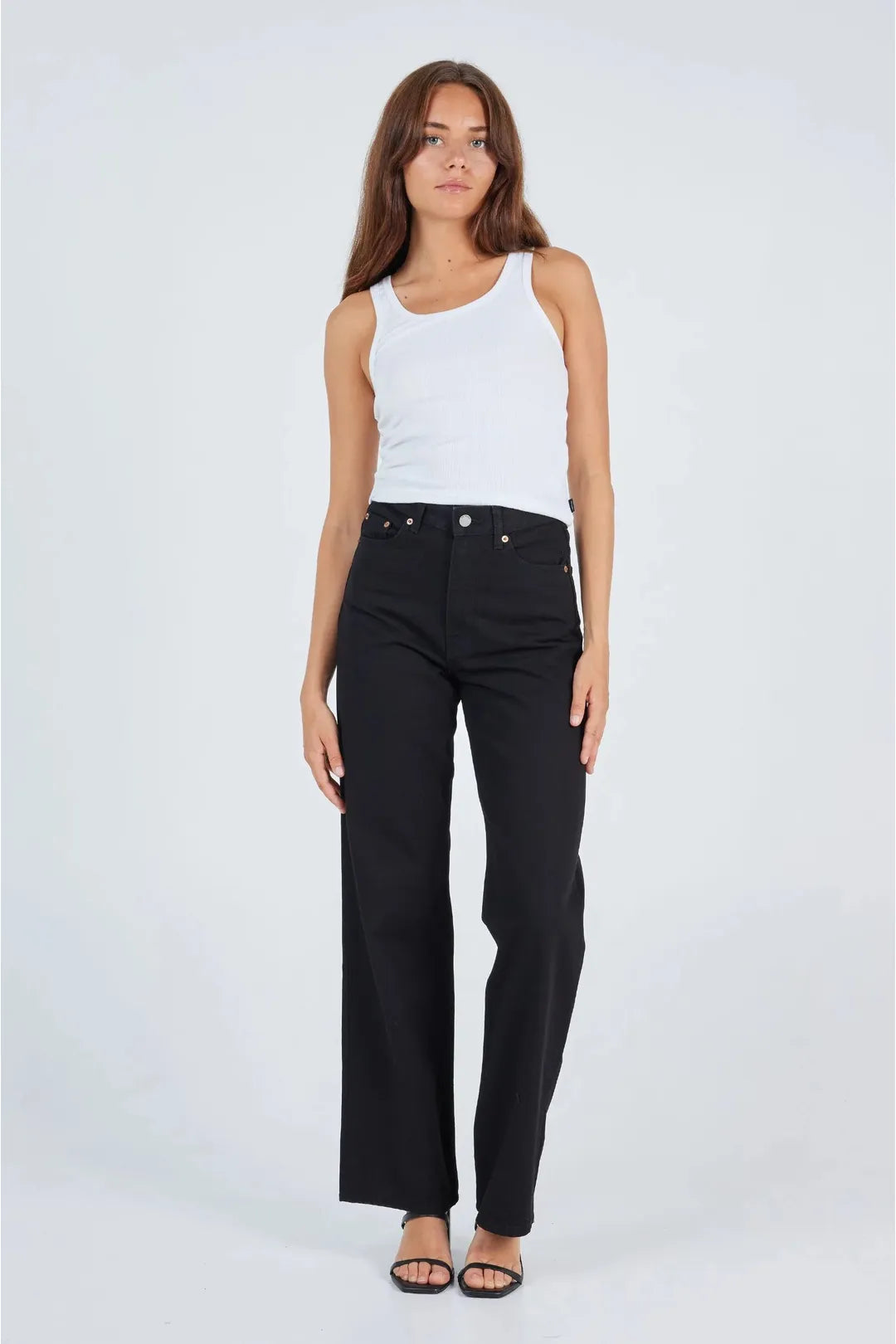 Echo straight jeans, black