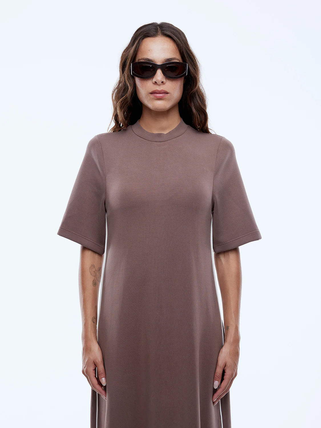 Elly midi dress, mocha