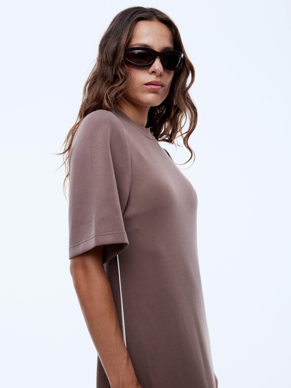 Elly midi dress, mocha