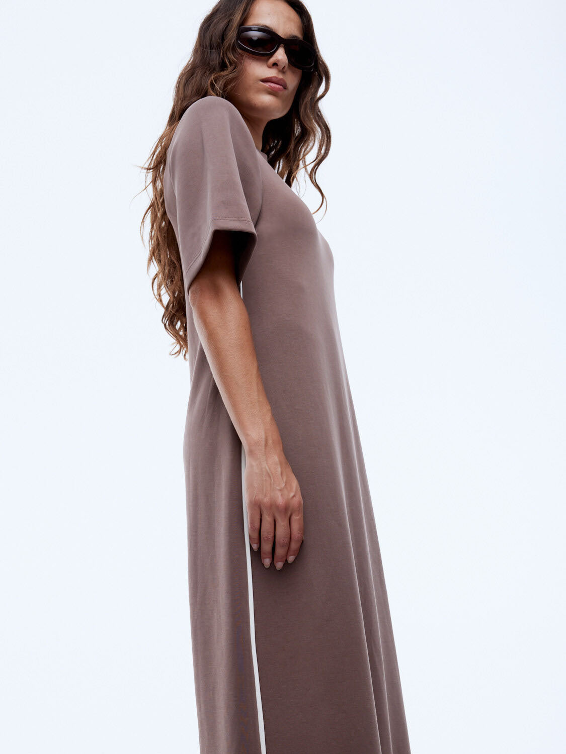 Elly midi dress, mocha