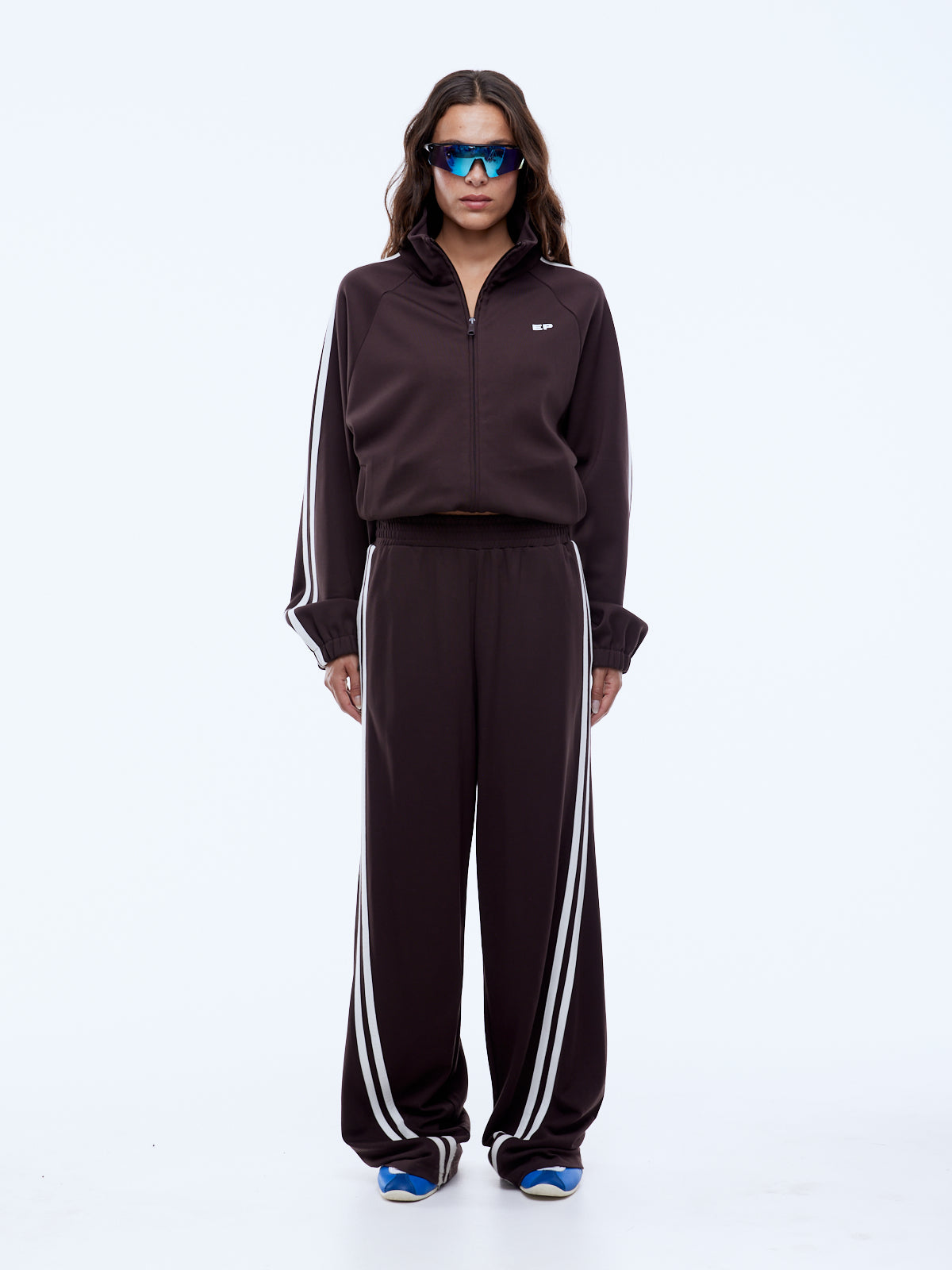 Valentina stripe pant, cocoa