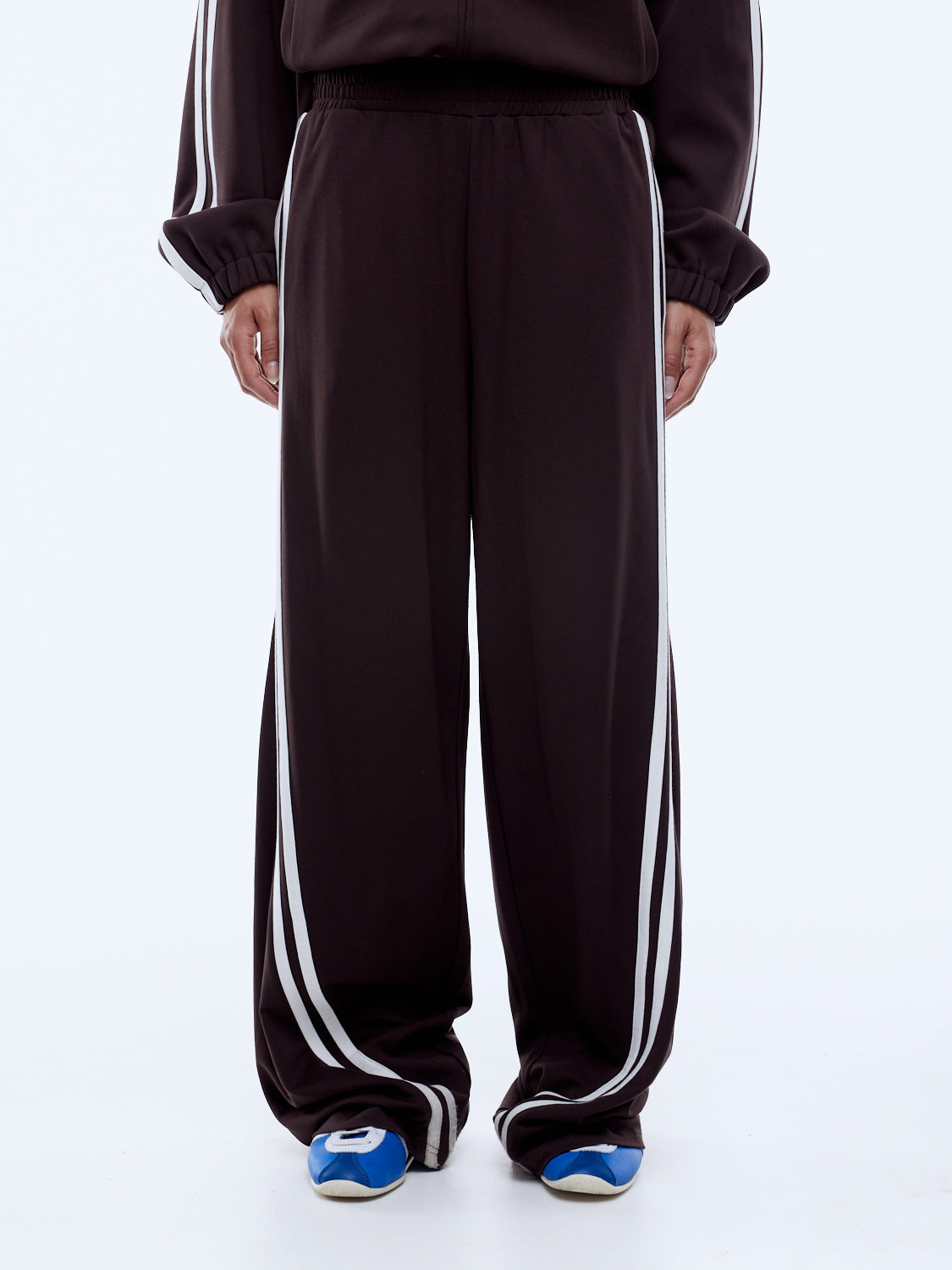 Valentina stripe pant, cocoa