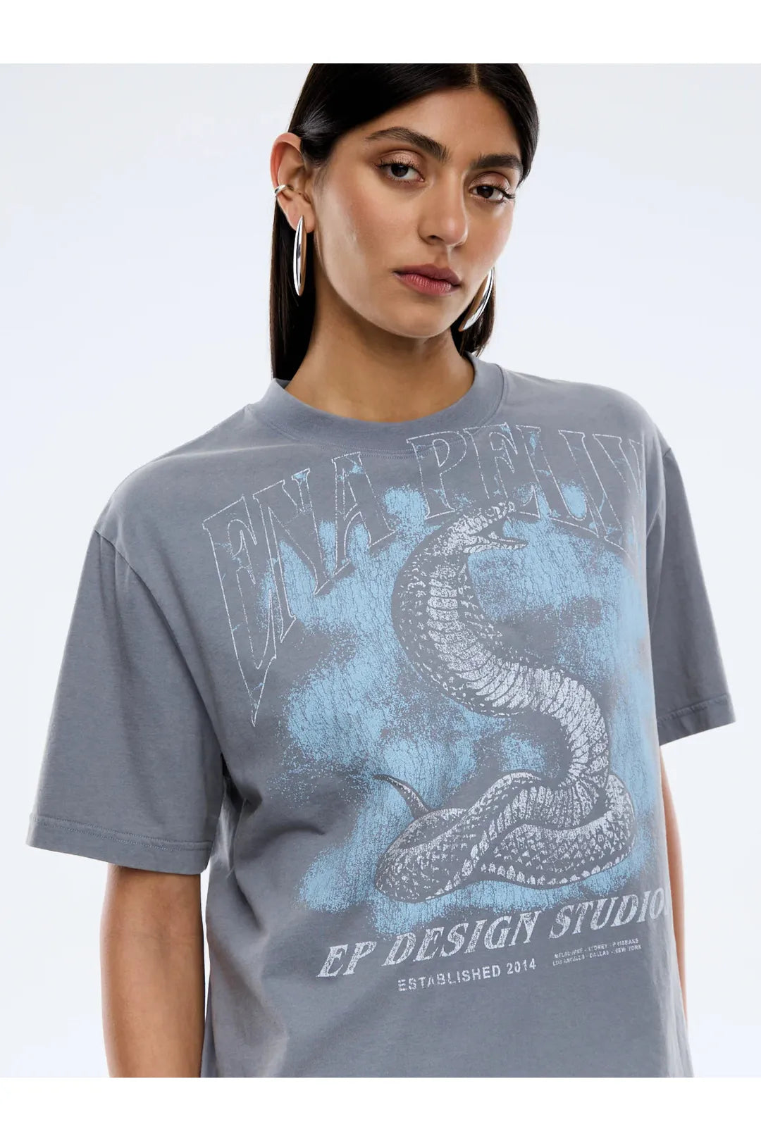 EP Python tee, washed grey