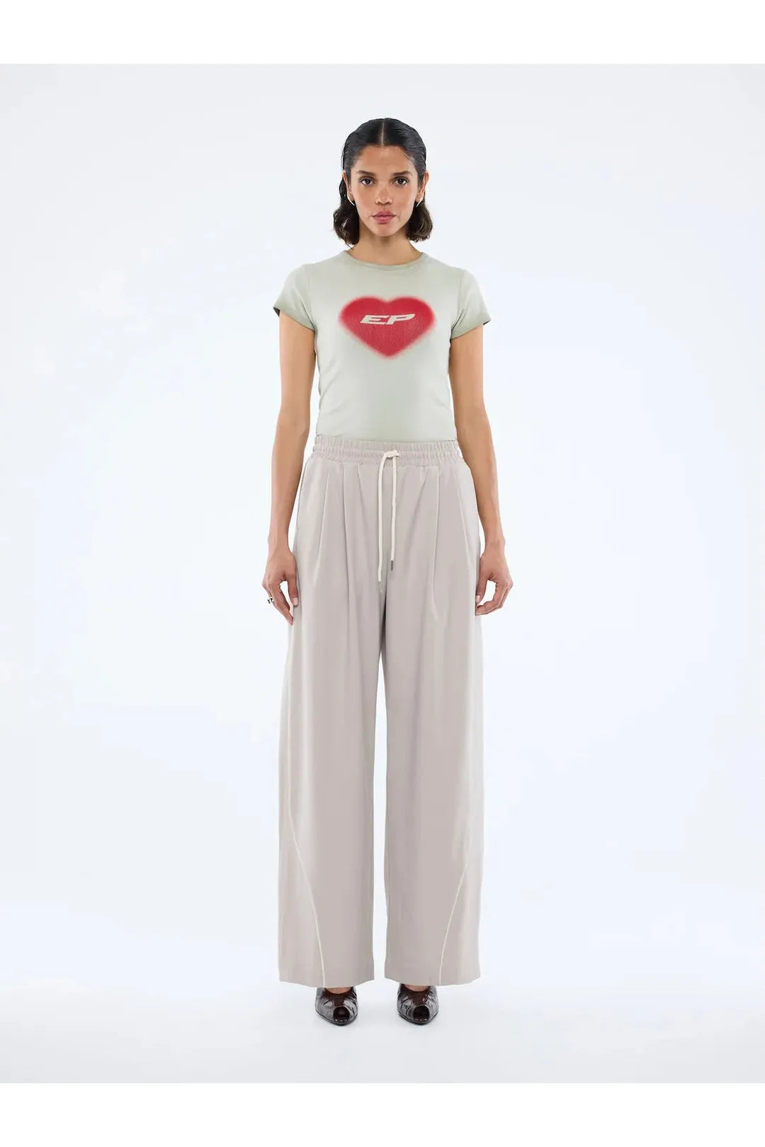 Bowie wide leg pant, sand