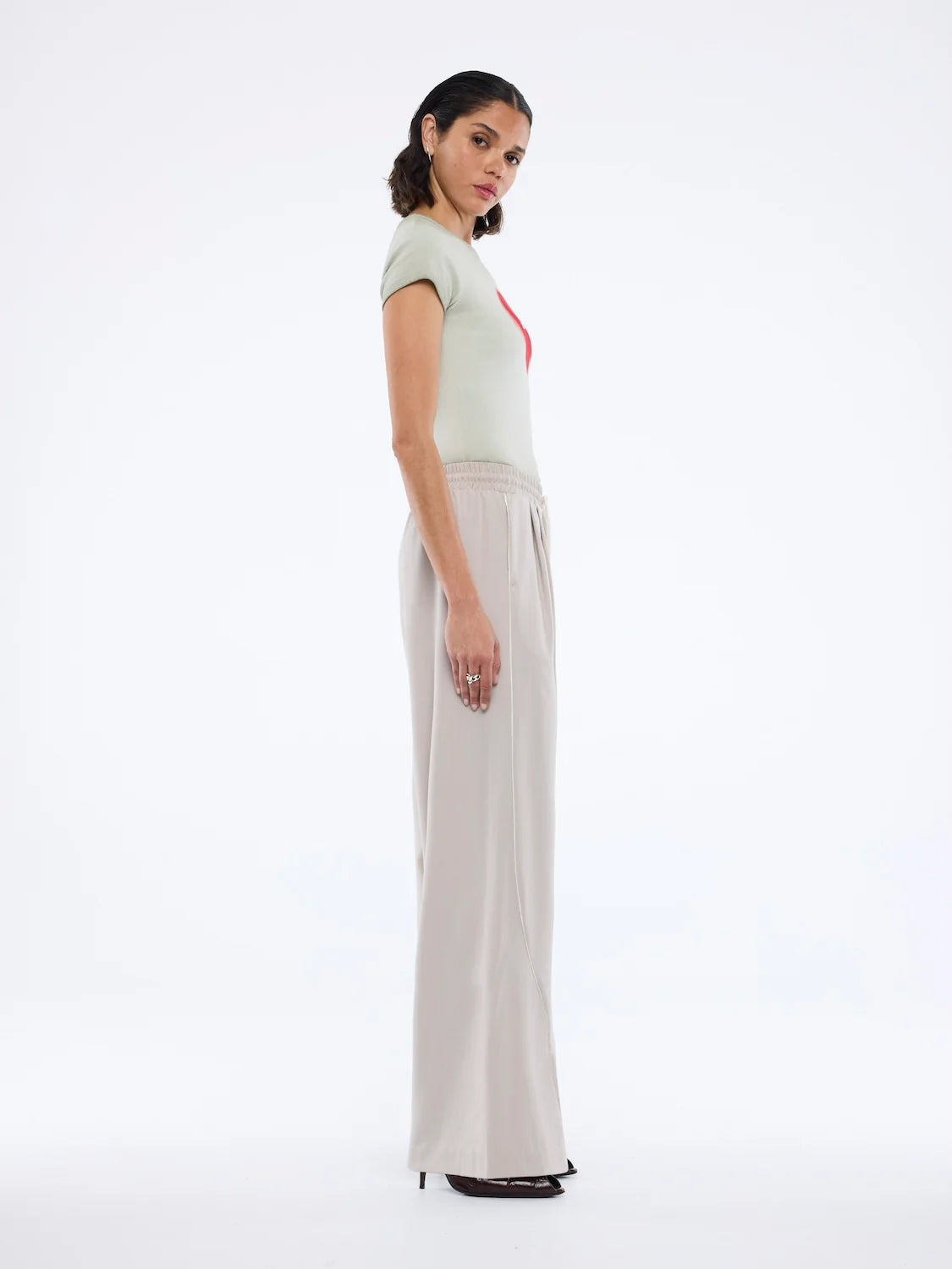 Bowie wide leg pant, sand