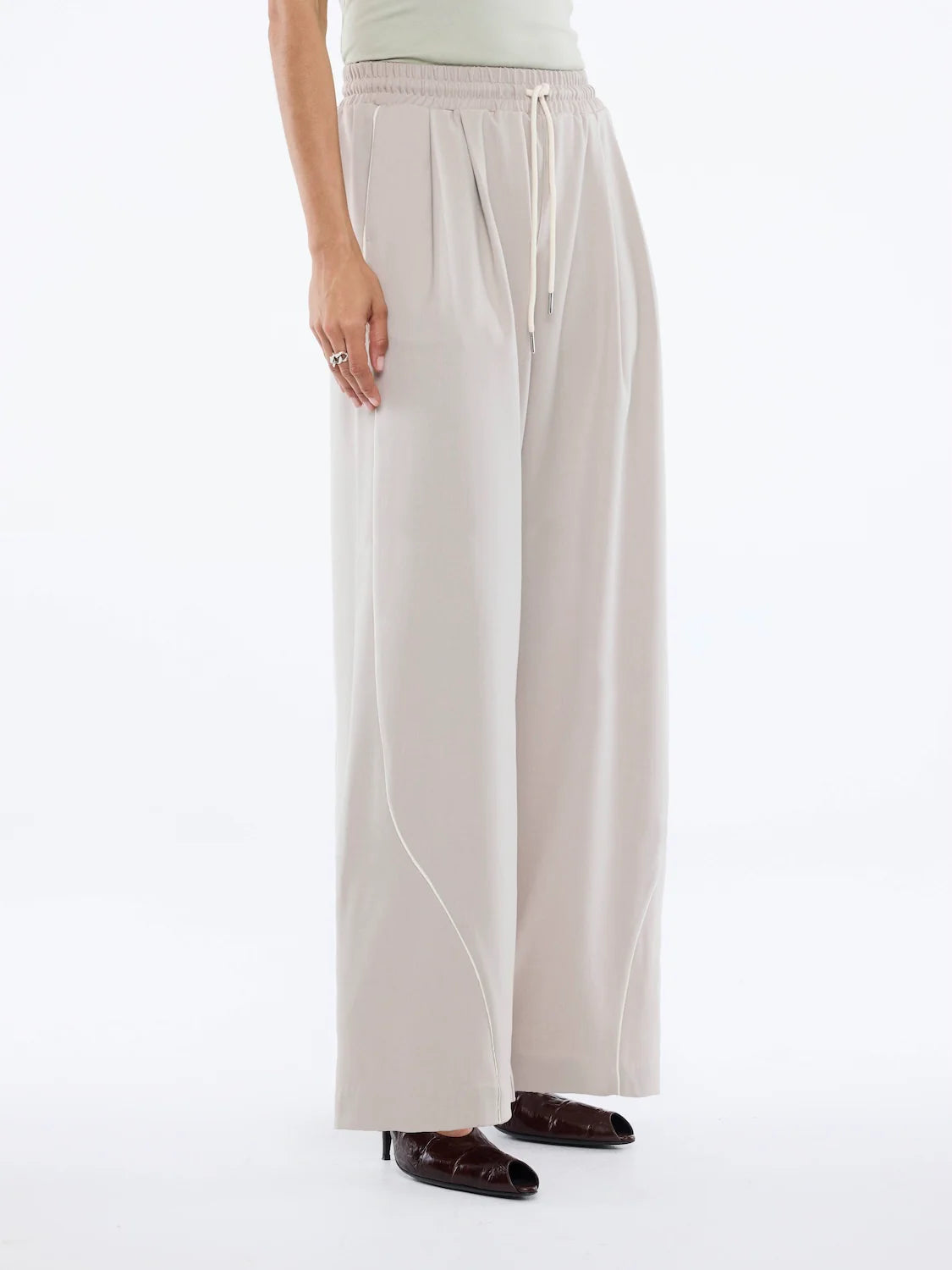 Bowie wide leg pant, sand