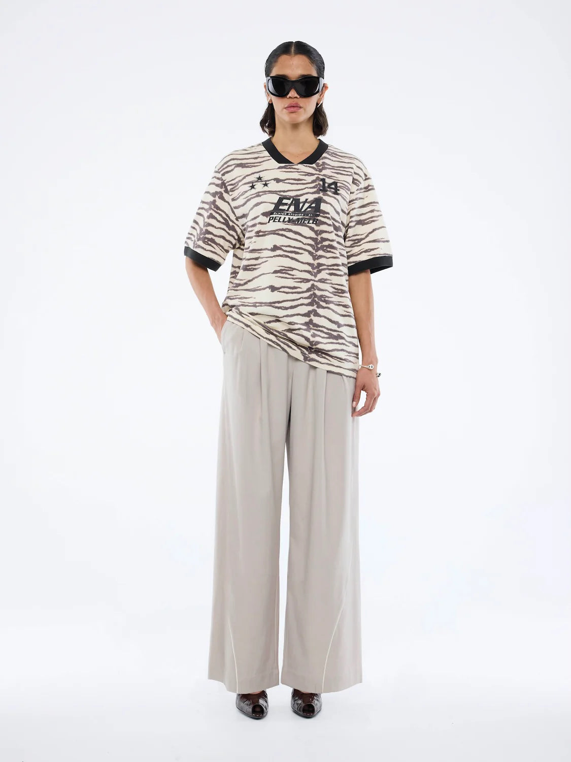 Tiger ena team tee, tiger print