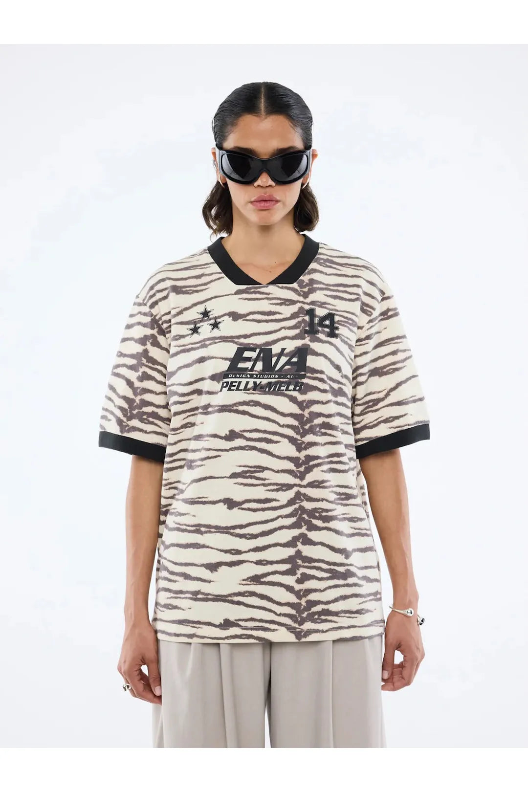 Tiger ena team tee, tiger print