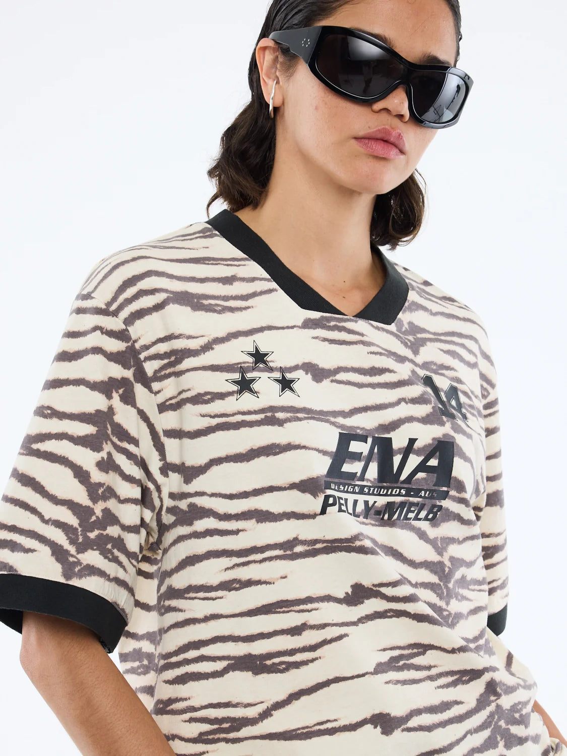 Tiger ena team tee, tiger print