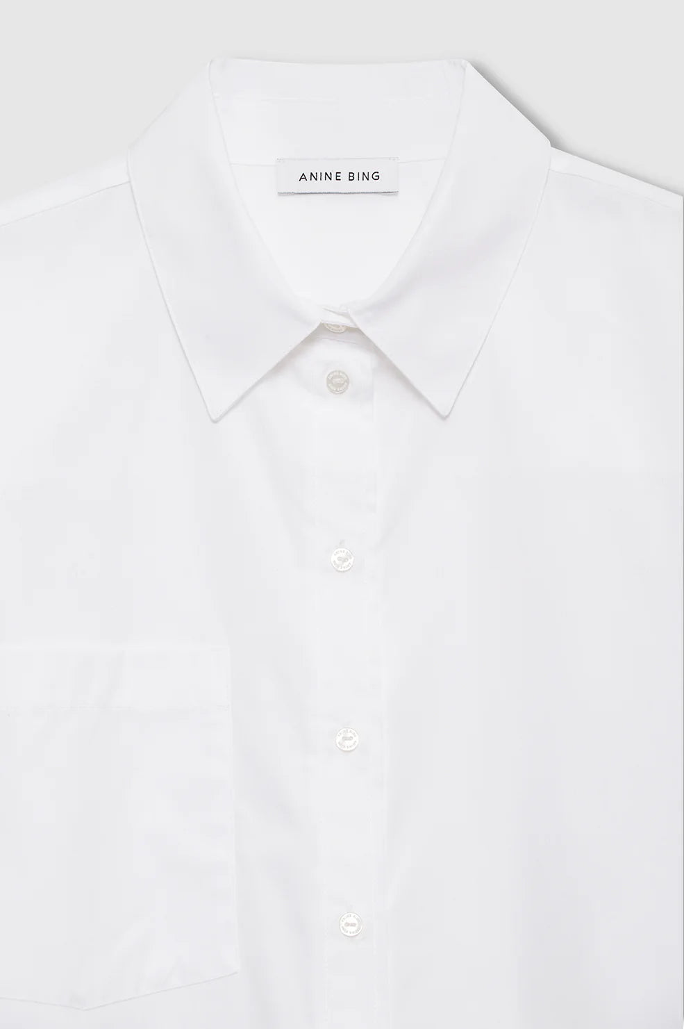 Essie cropped shirt, white