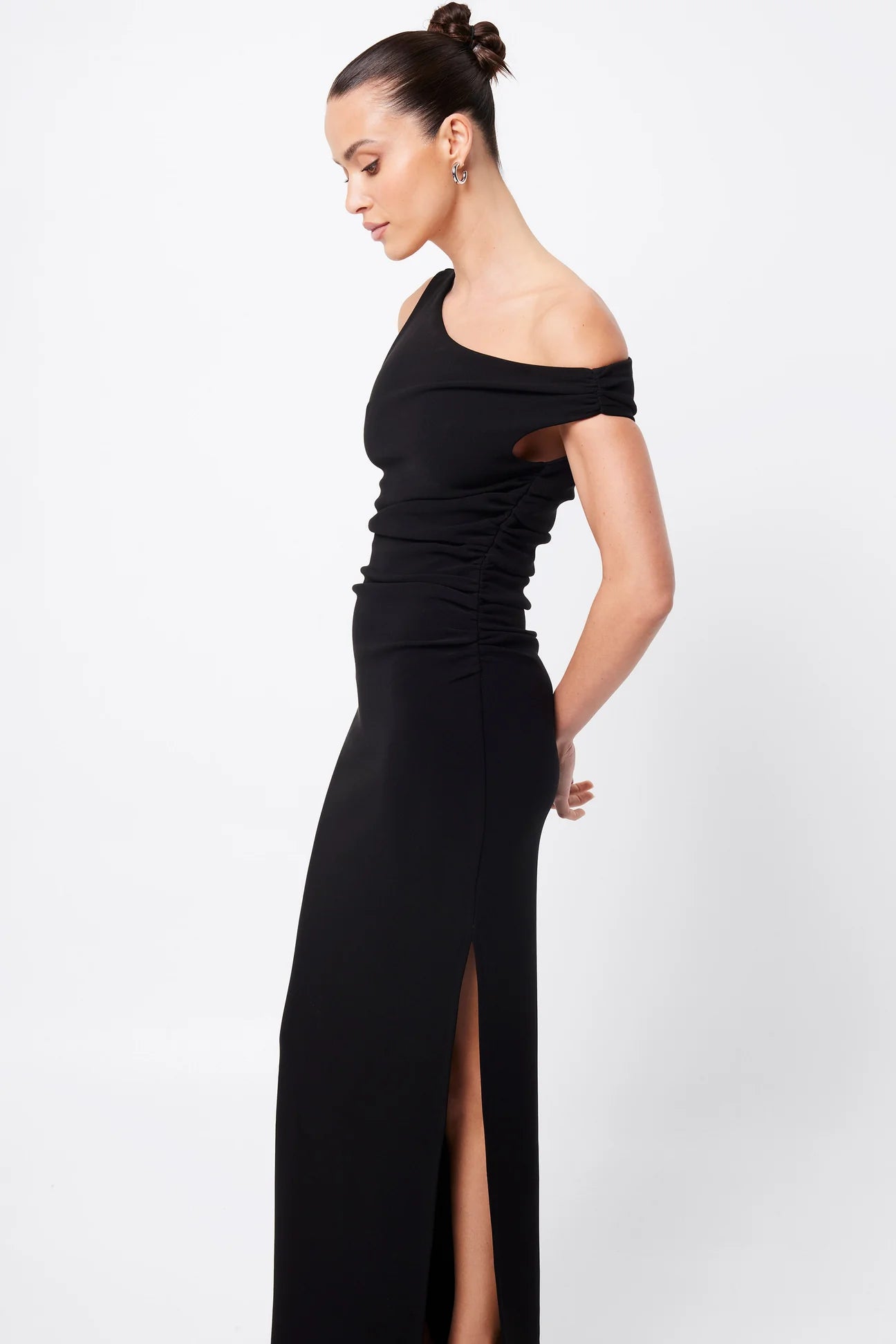 elated dress, black