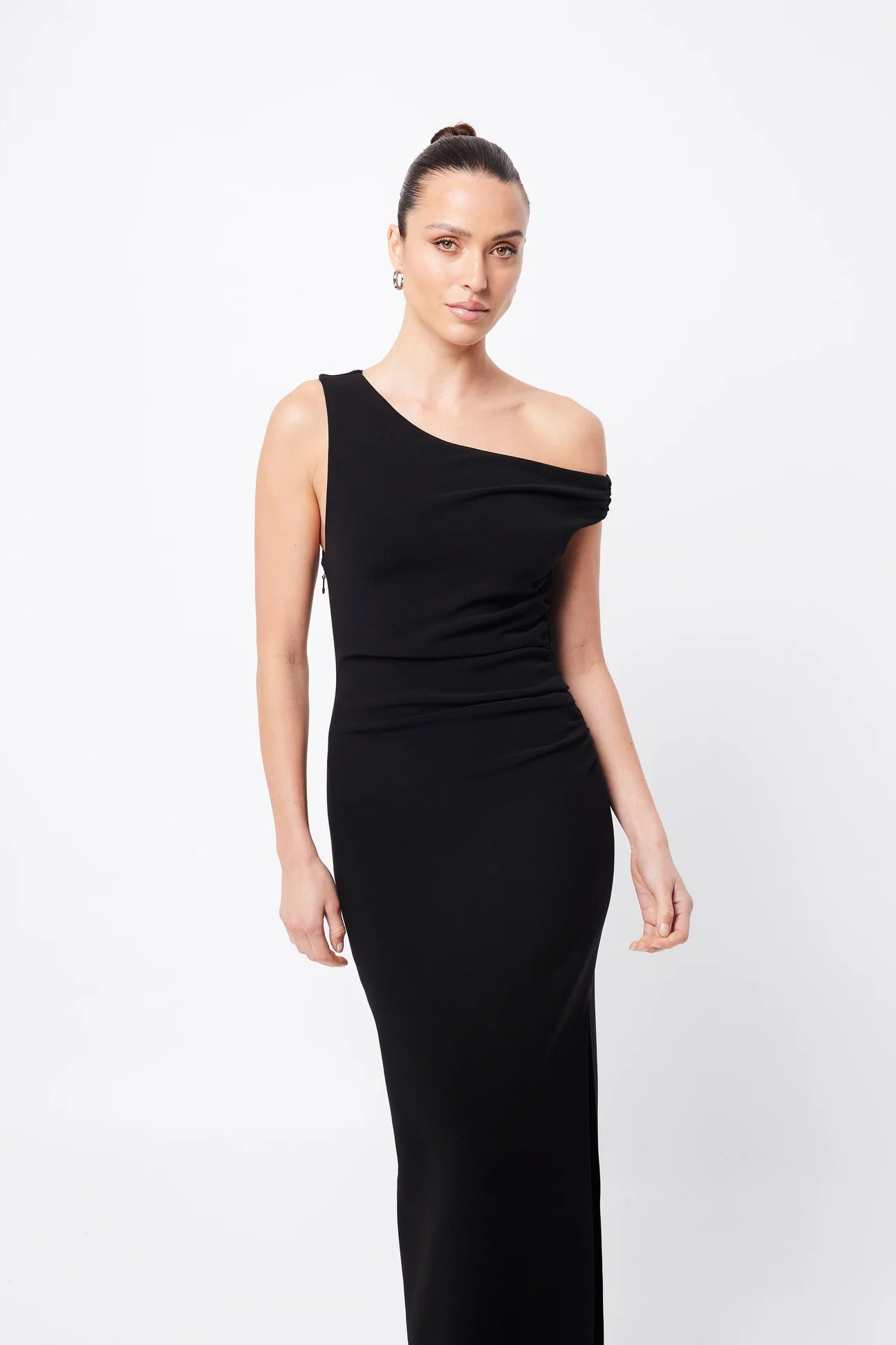 elated dress, black