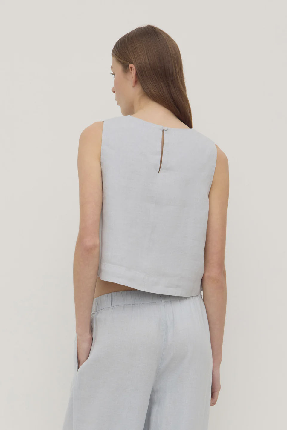 Estelle Linen top, cloud